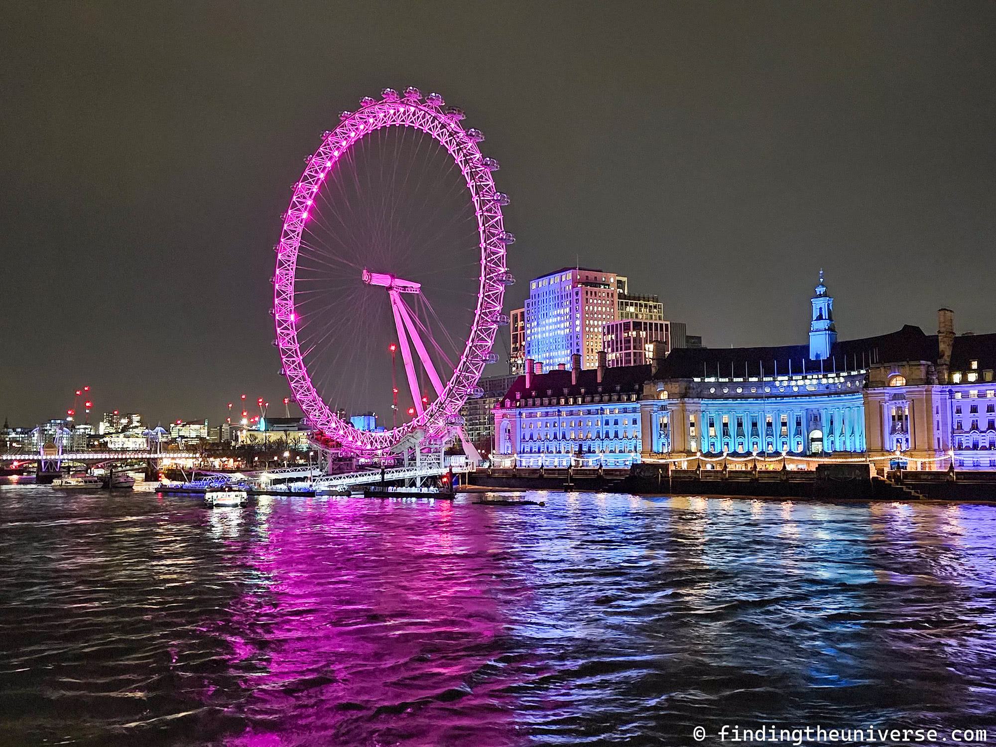 London Eye at night by_