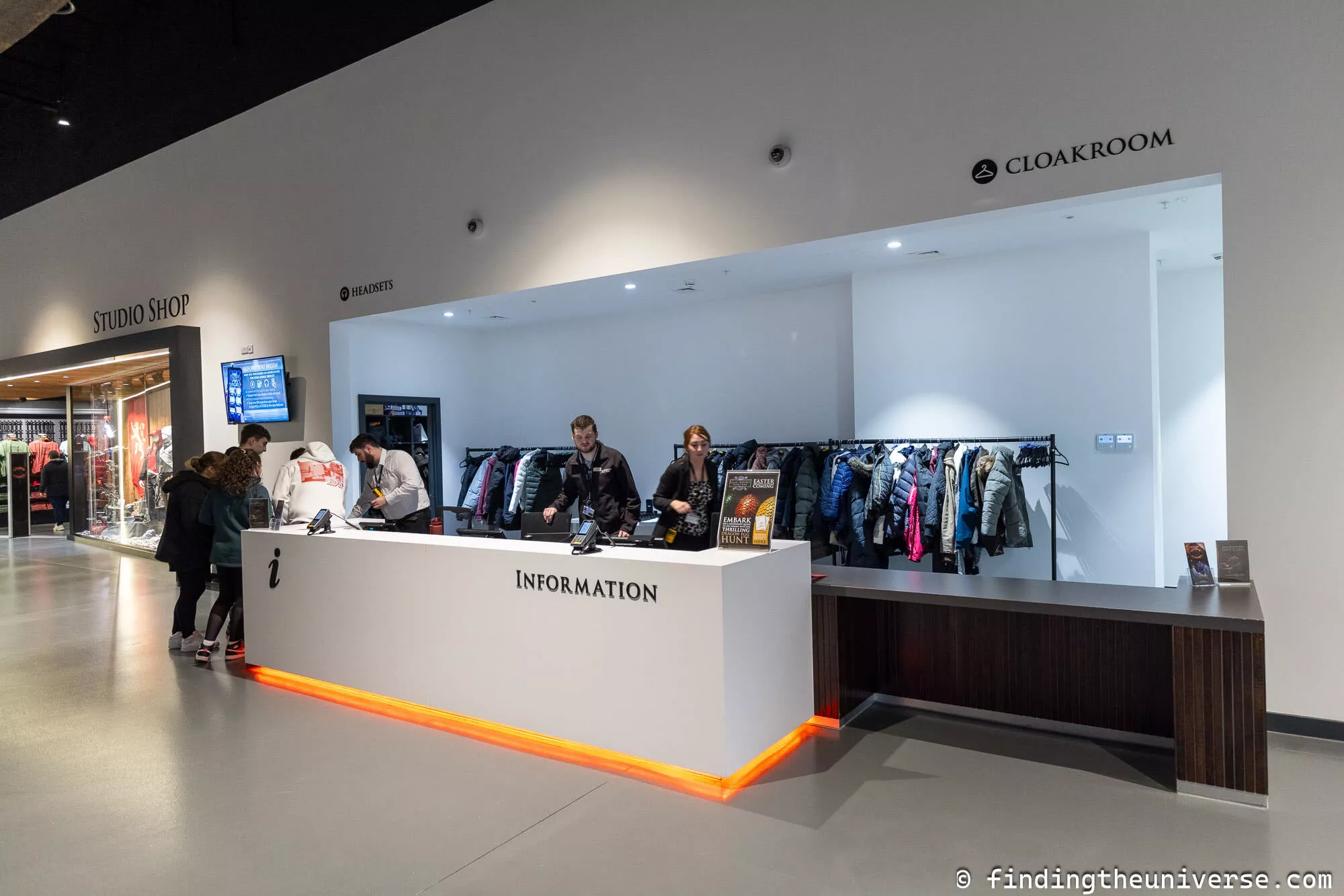 Cloakroom and information point at Game of Thrones Studio Tour by Laurence Norah