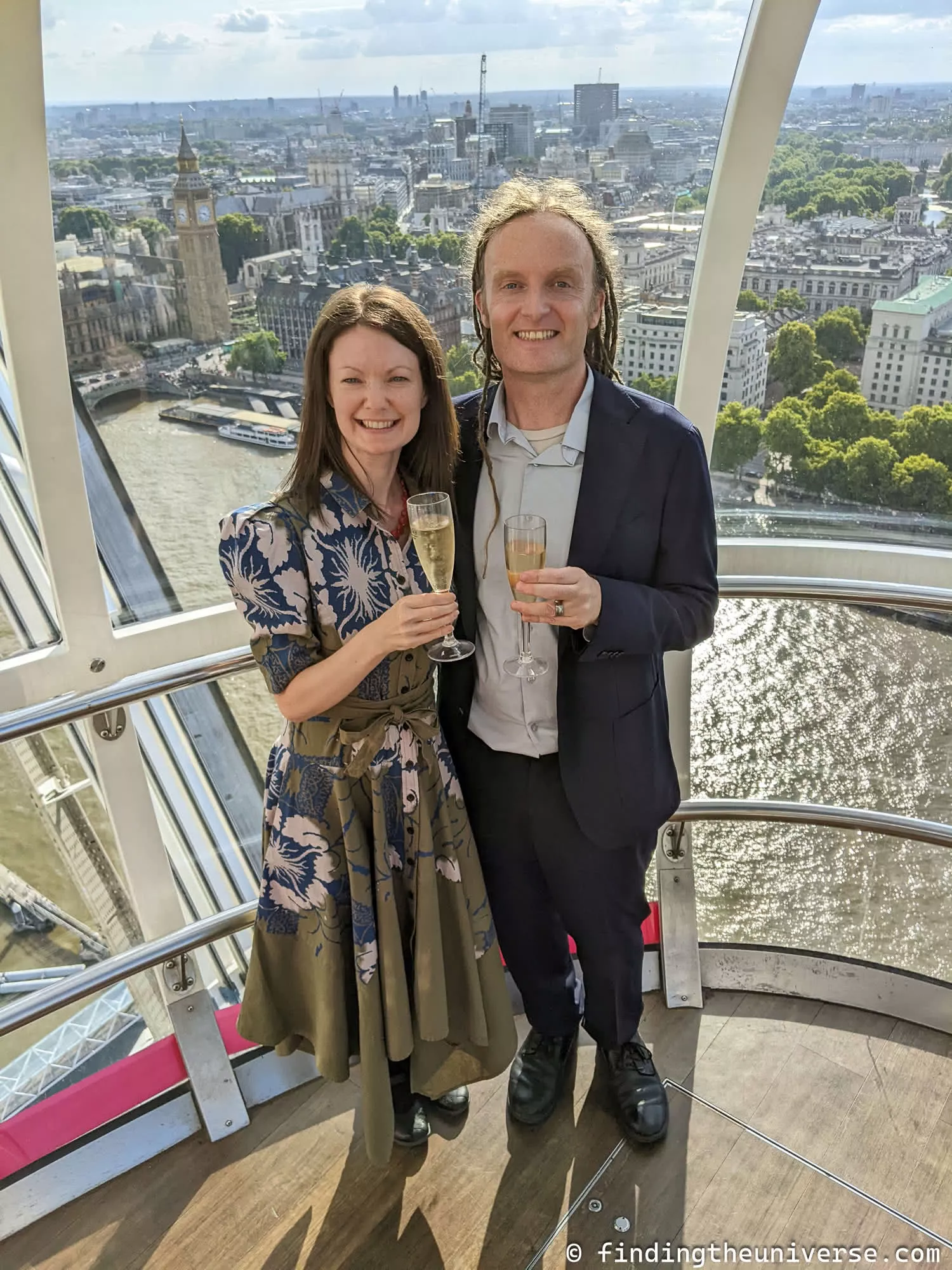 travel suit London Eye Laurence Norah Jessica Norah