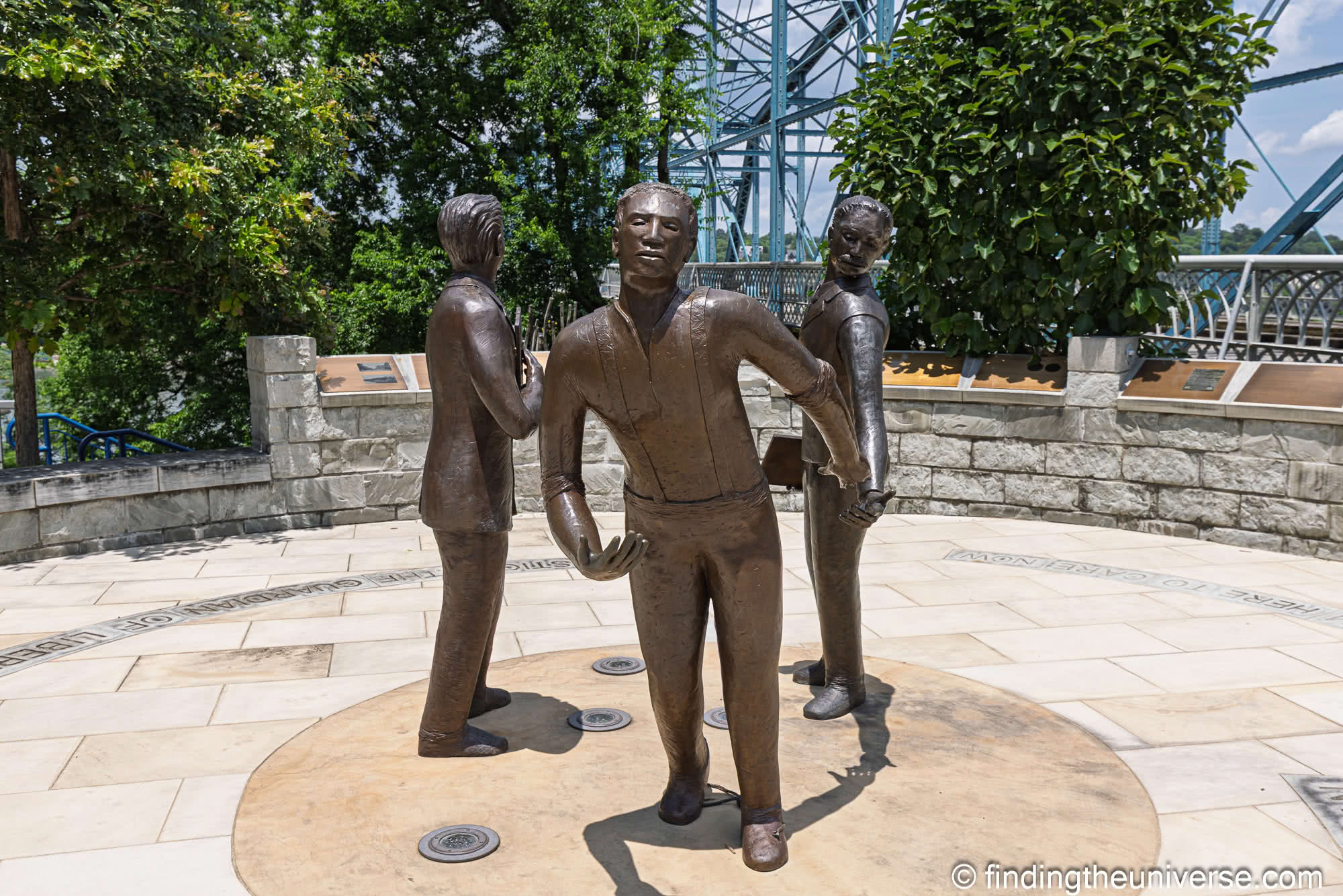 Ed Johnson Statue Chattanooga Walnut Street Bridge by Laurence Norah
