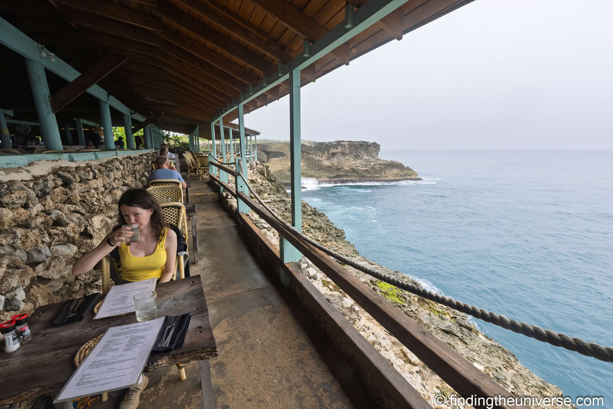 Animal Flower Cave and Restaurant Barbados by Laurence Norah