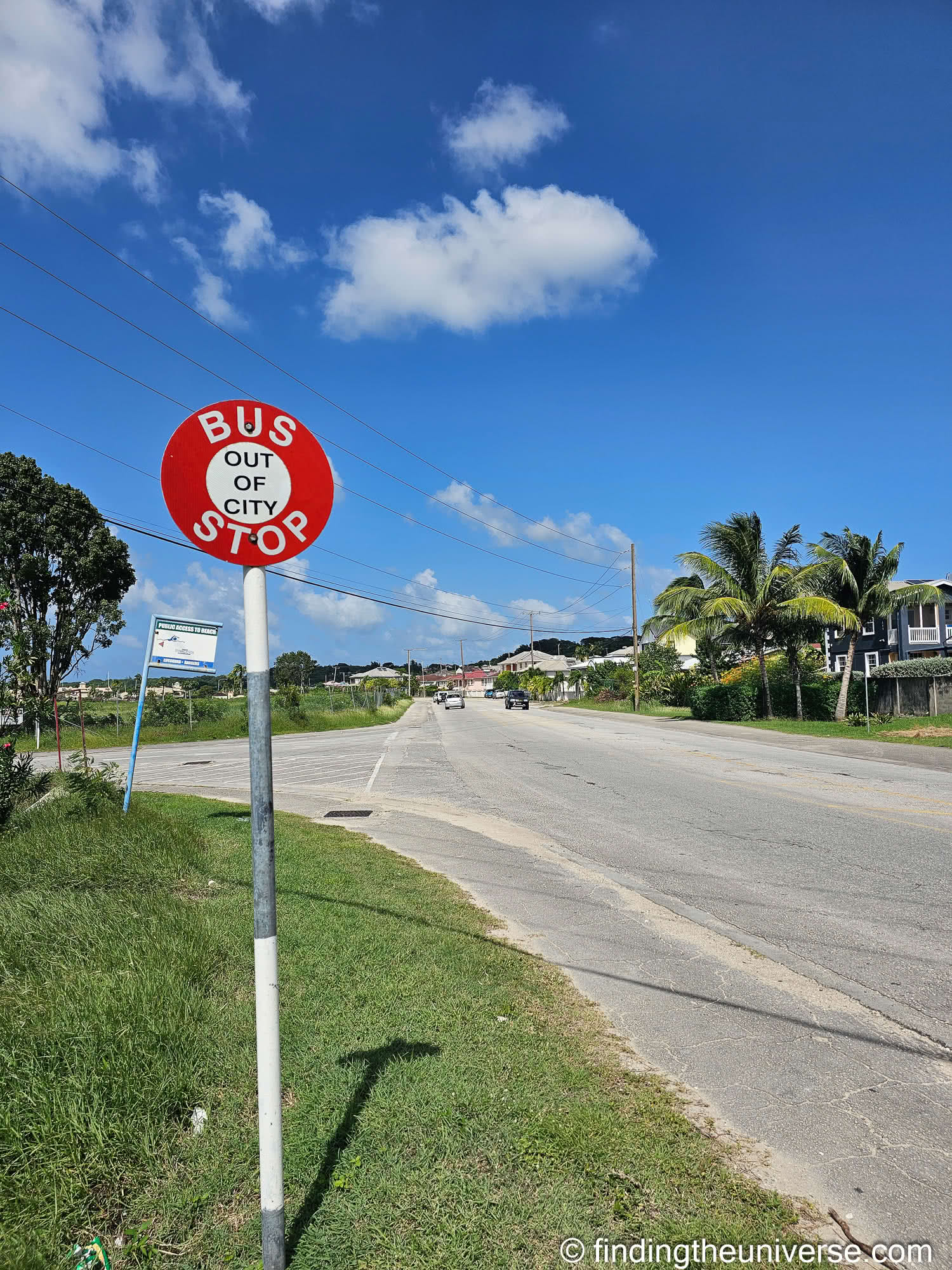 Bus stop sign Barbados by Laurence Norah