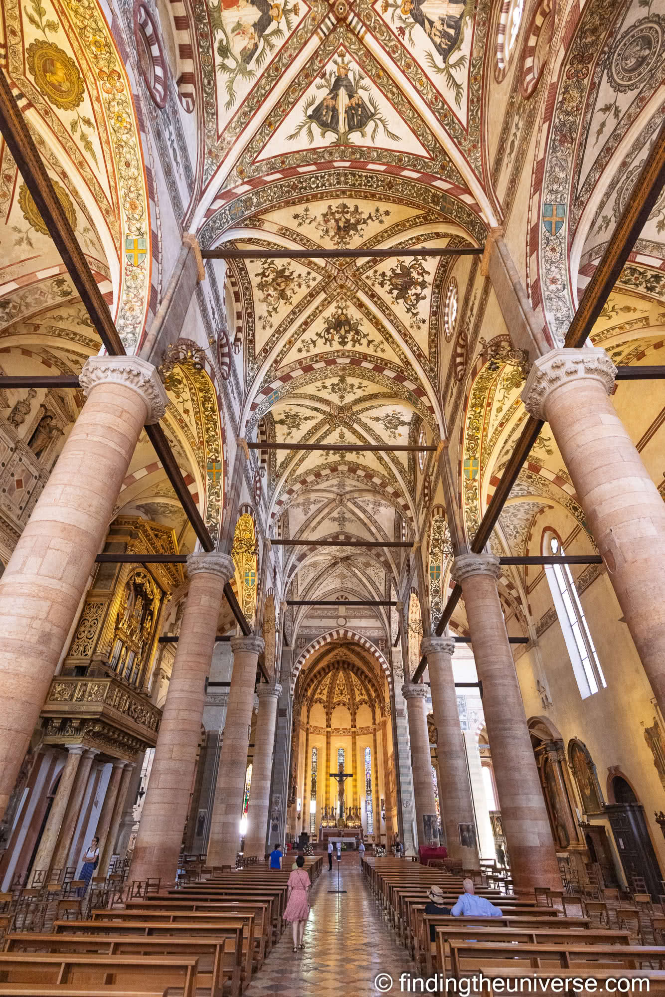 Basilica di Sant Anastasia interior by Laurence Norah