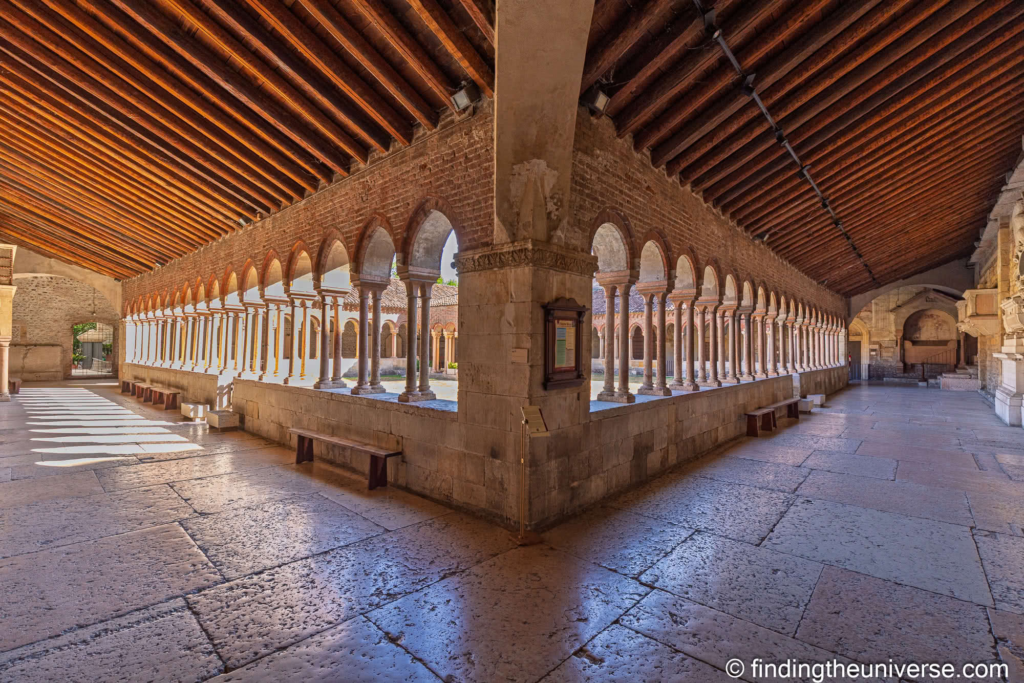 Cloisters in Basilica di San Zeno Maggiore Verona by Laurence Norah