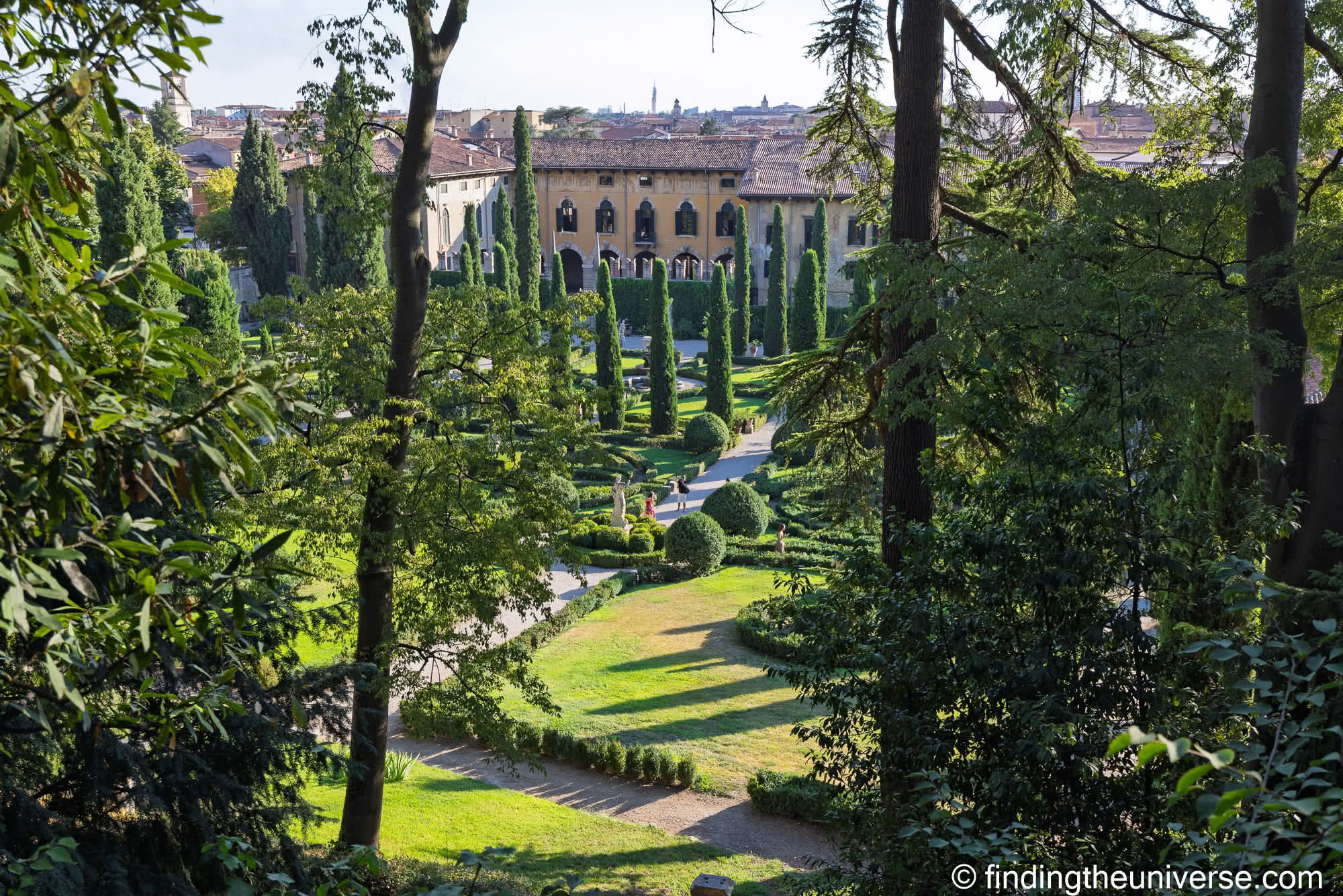 Giardino Giusti view back down from elevated area by Laurence Norah