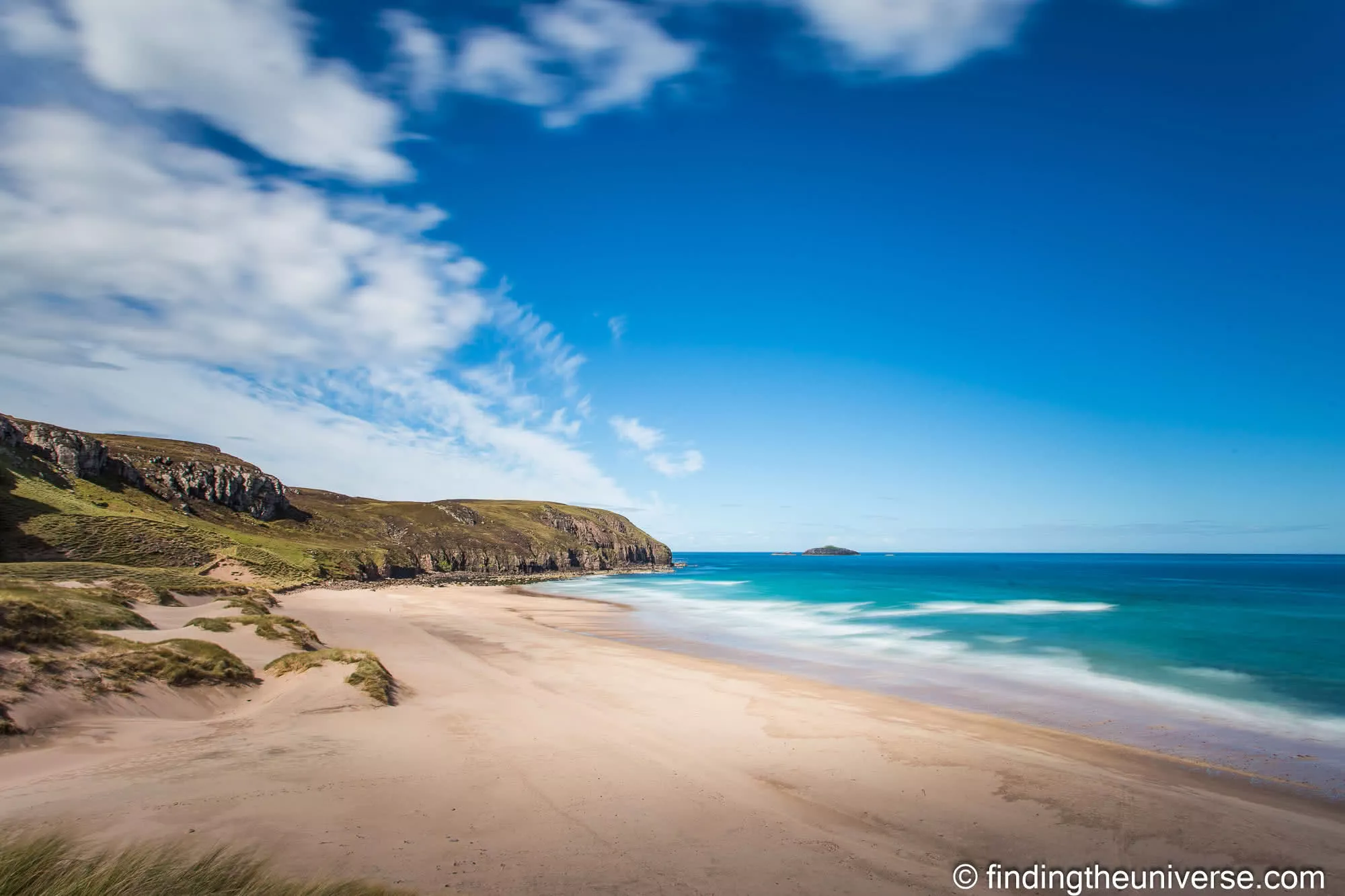 Sandwood Bay beach long exposure by Laurence Norah