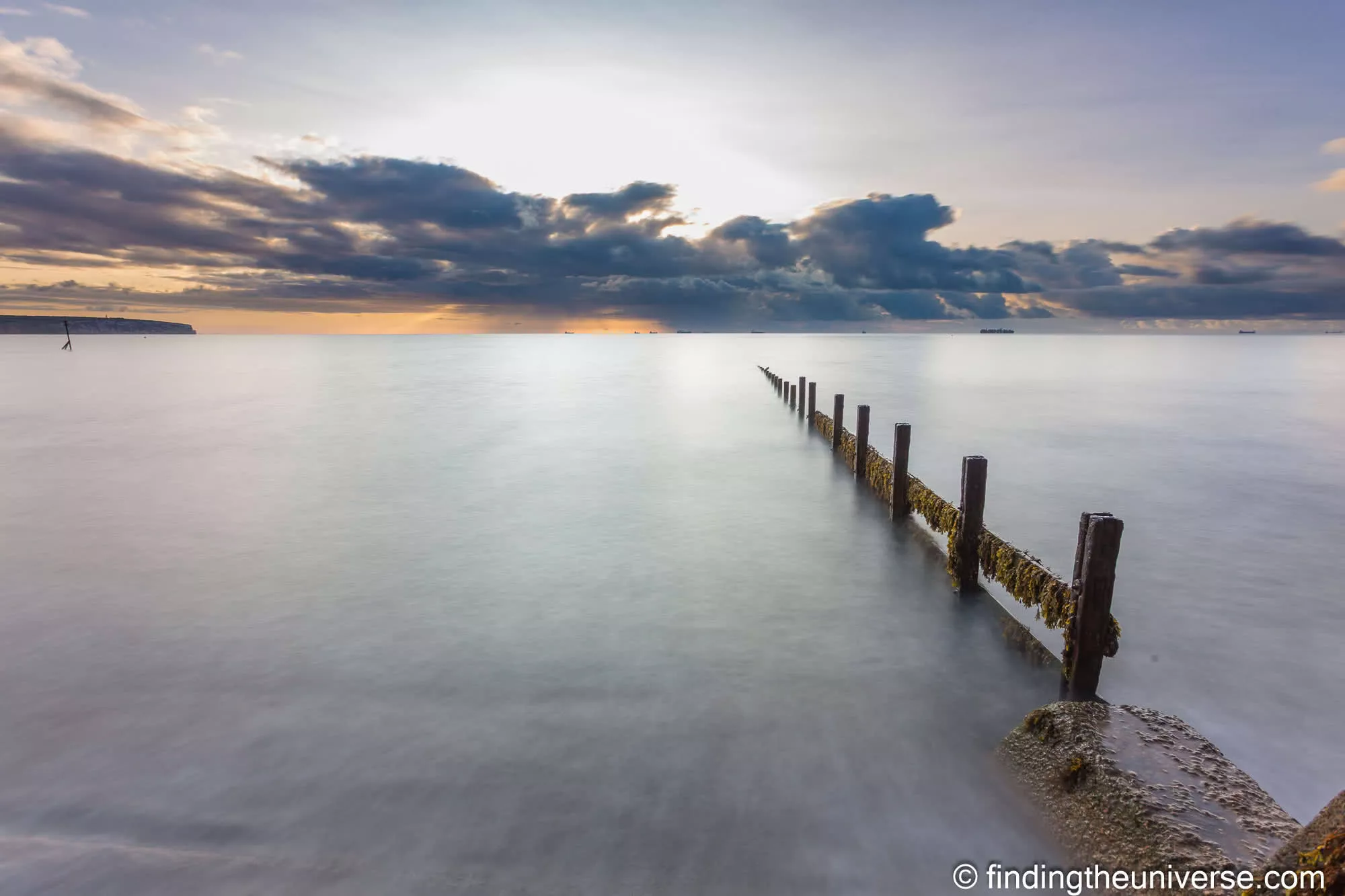 Shanklin Beach Isle of Wight long exposure by Laurence Norah