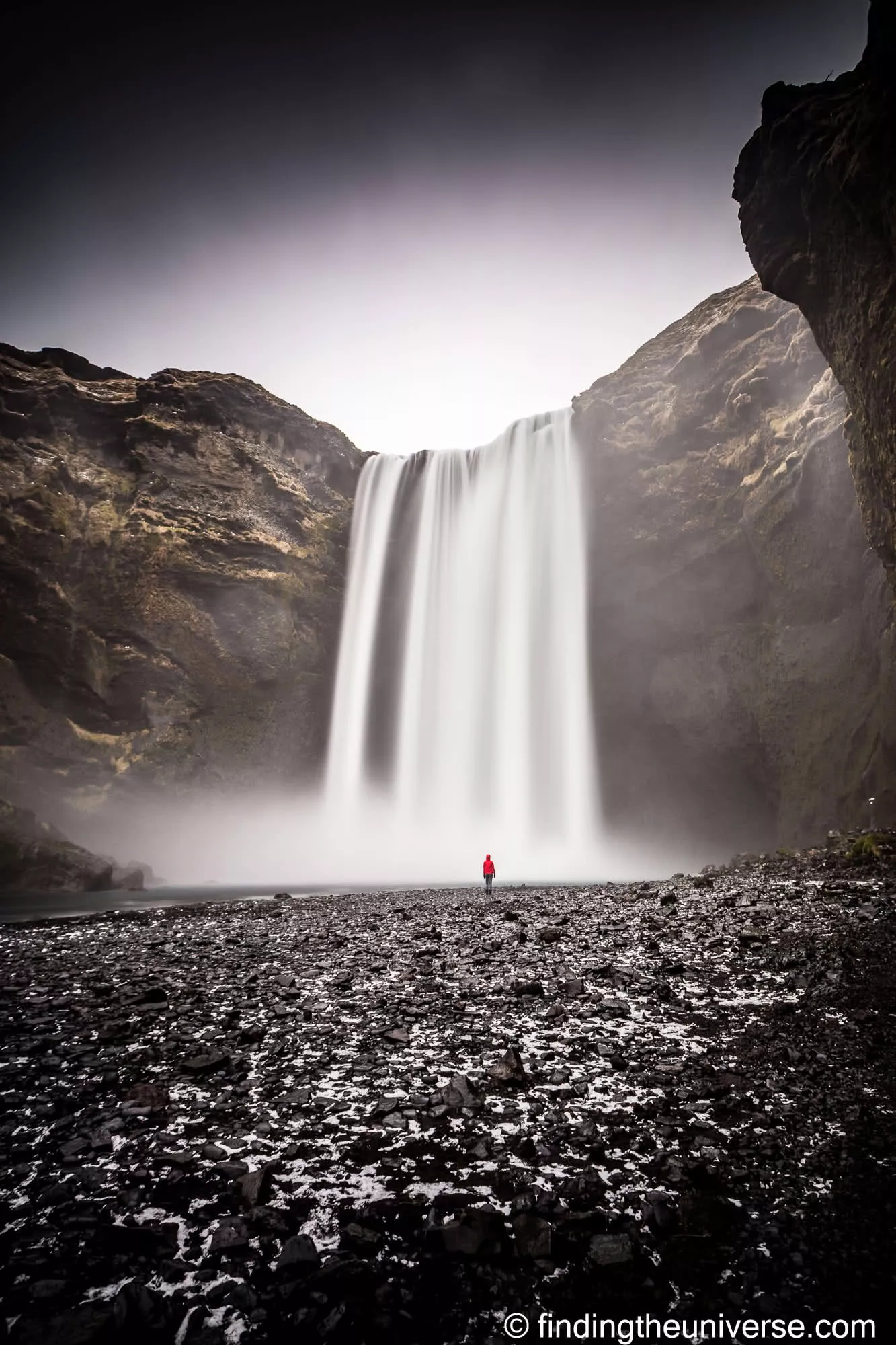 Skogafoss Waterfall Iceland Long exposure by Laurence Norah