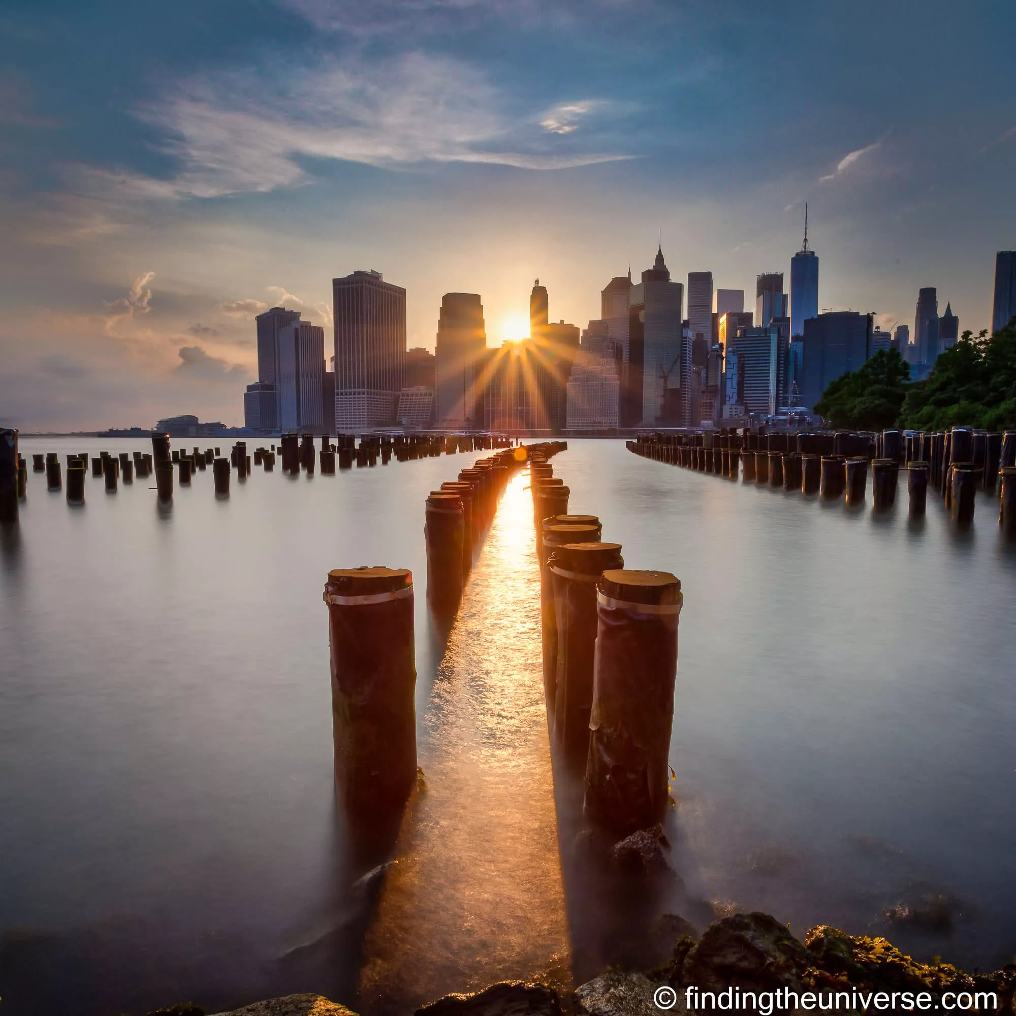 Sunset New York long exposure by Laurence Norah