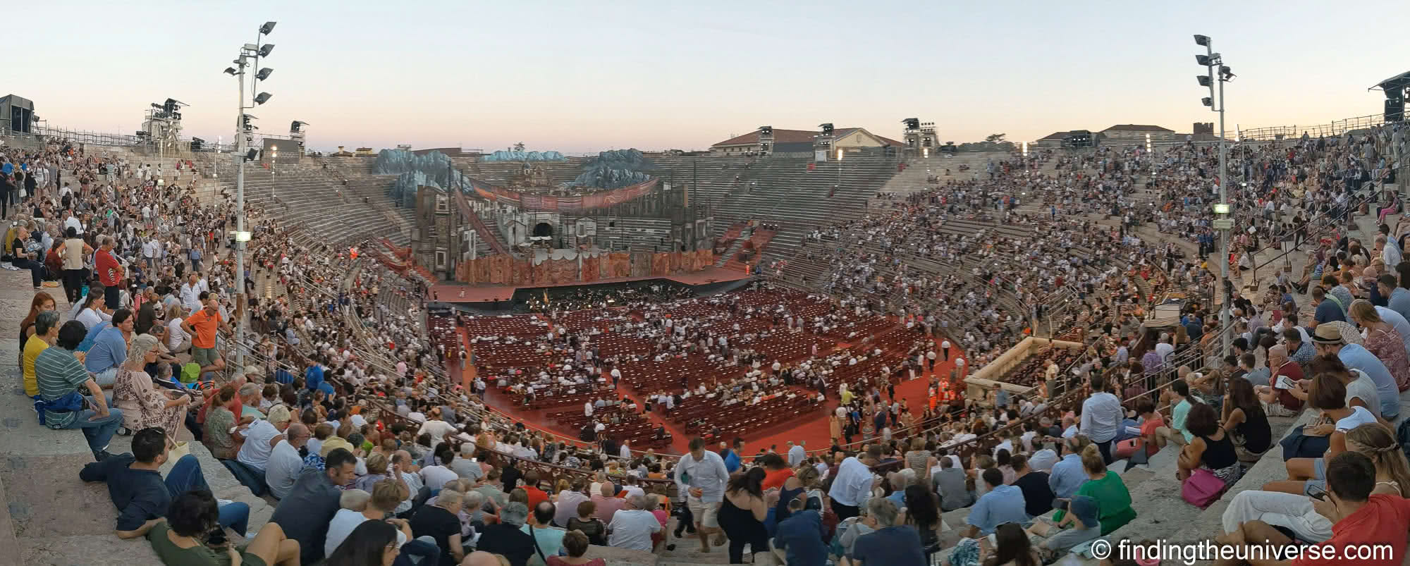 View of interior of Verona arena wide angle by Laurence Norah