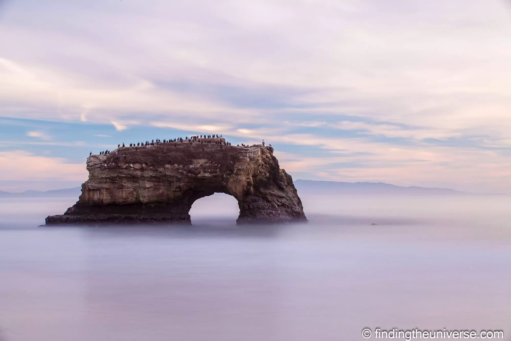 rock arch santa cruz california long exposure - note national geographic featured this on their homepage by Laurence Norah