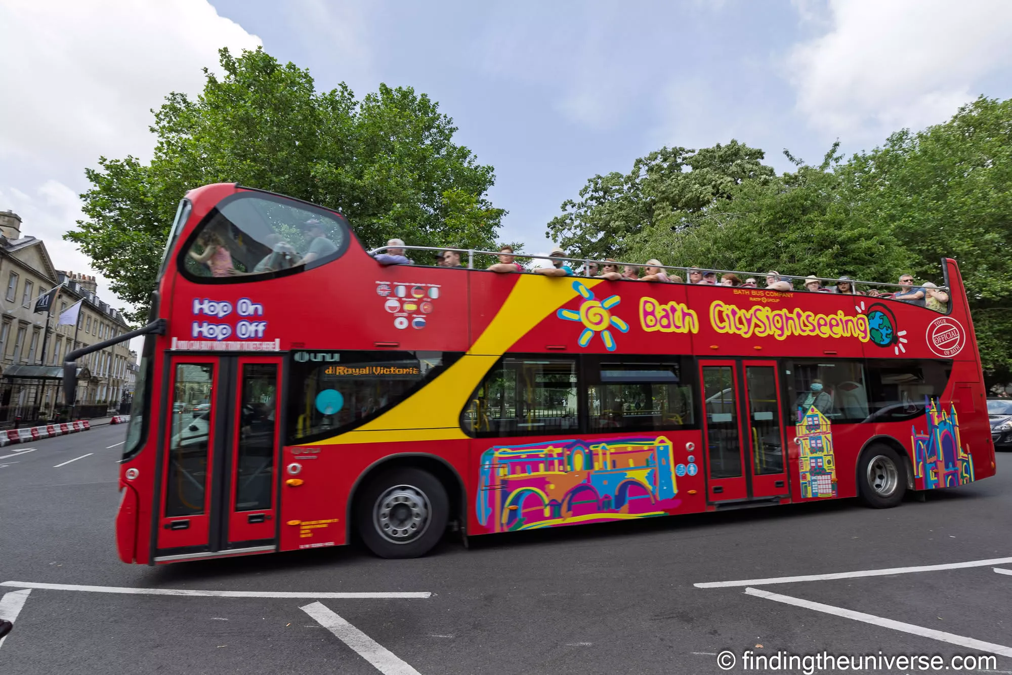 City sightseeing bus Bath by Laurence Norah