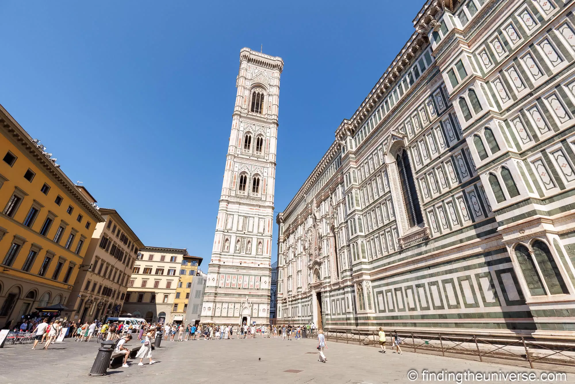 Florence camanile from ground level by Laurence Norah