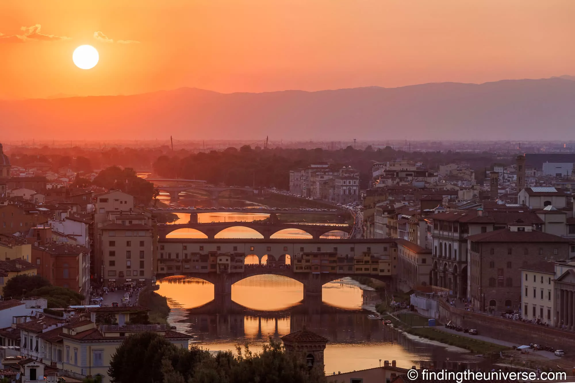 Florence sunset by Laurence Norah