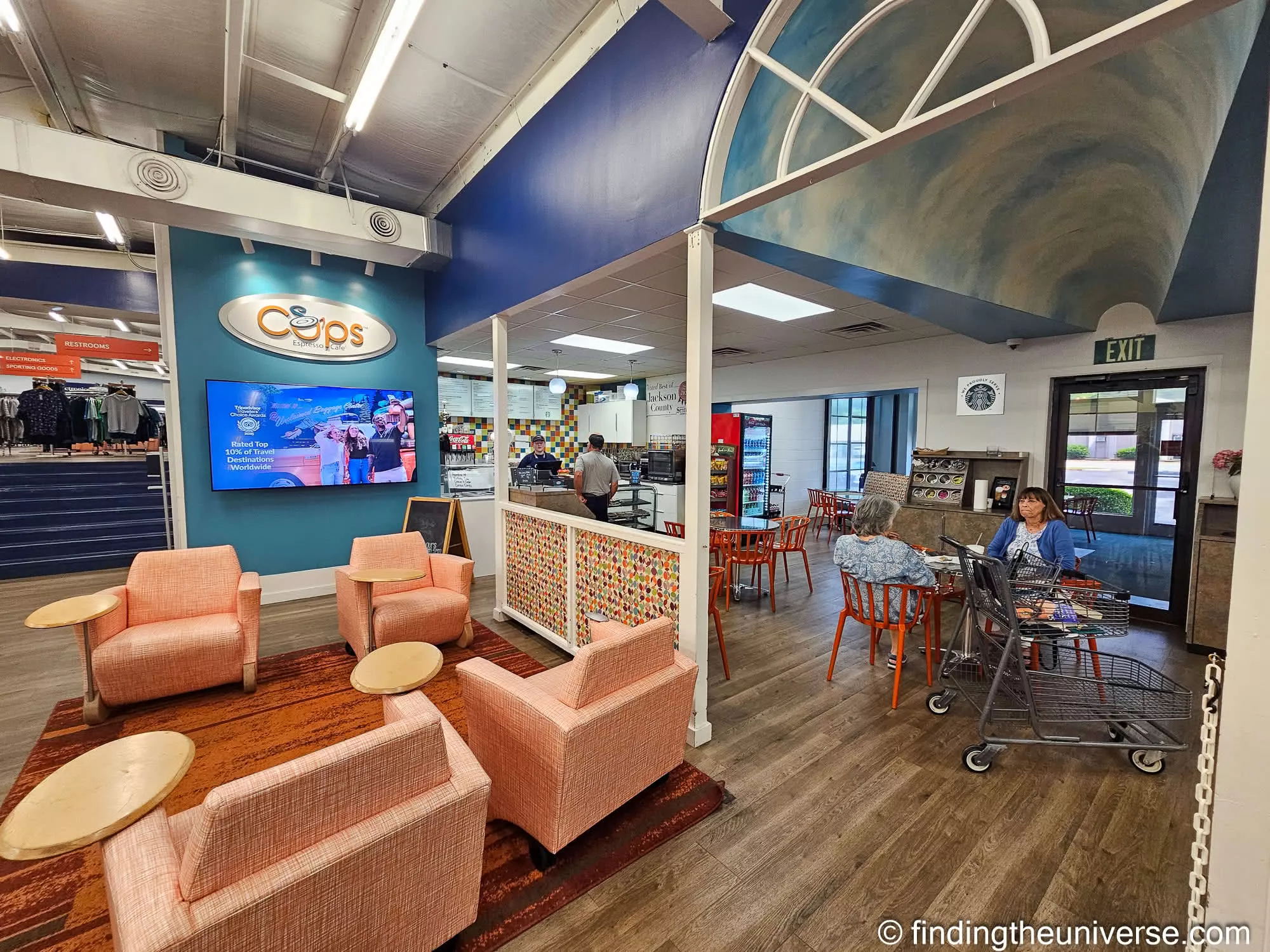Cups Cafe inside Unclaimed Baggage