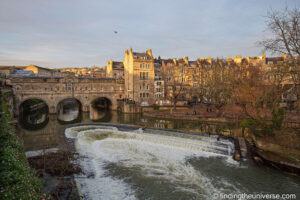 Pulteney Bridge autumn light Bath by Laurence Norah