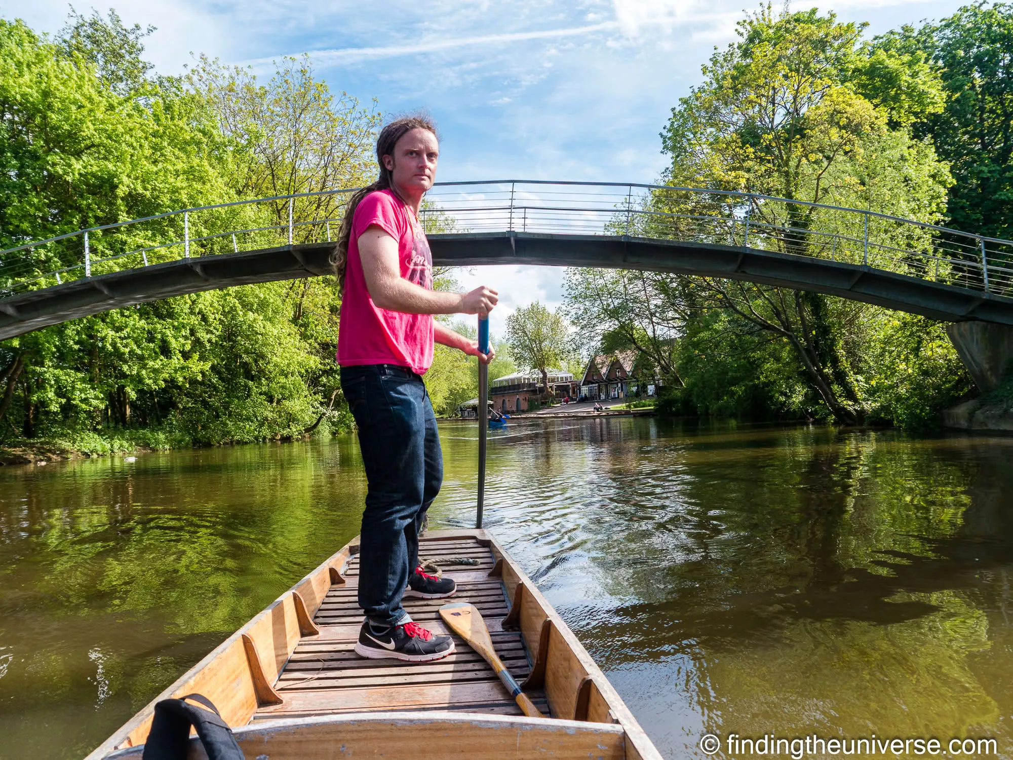 Punting in Oxford Cherwell Boathouse by Laurence Norah