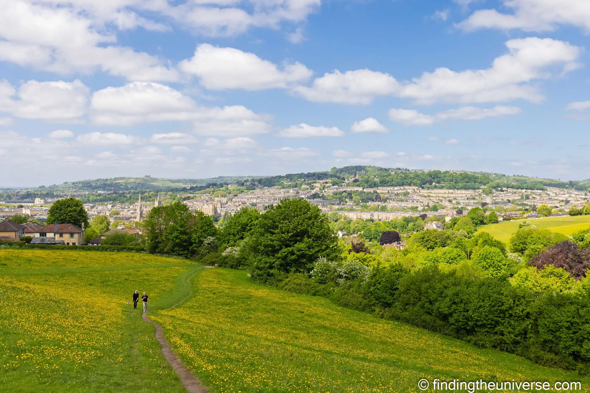 View from Bath Skyline walk by Laurence Norah