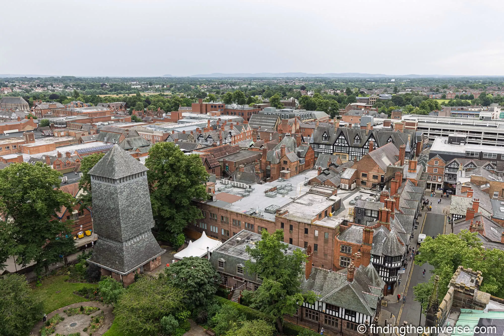 View from top of Chester Cathedral by Laurence Norah