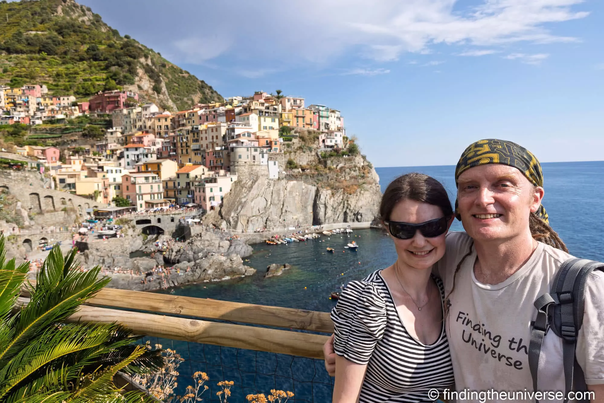 View of Manarola from the Nessun Dorma wine bar on Punta Bonfiglio