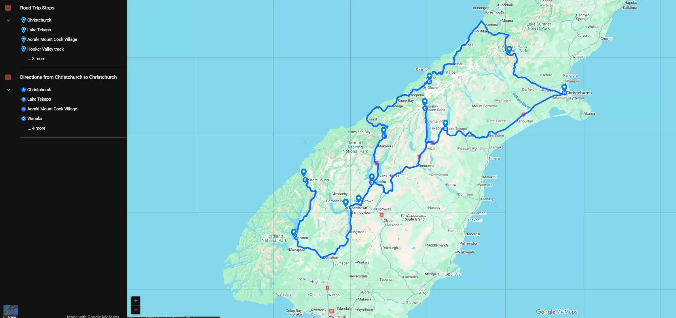 2 week New Zealand itinerary