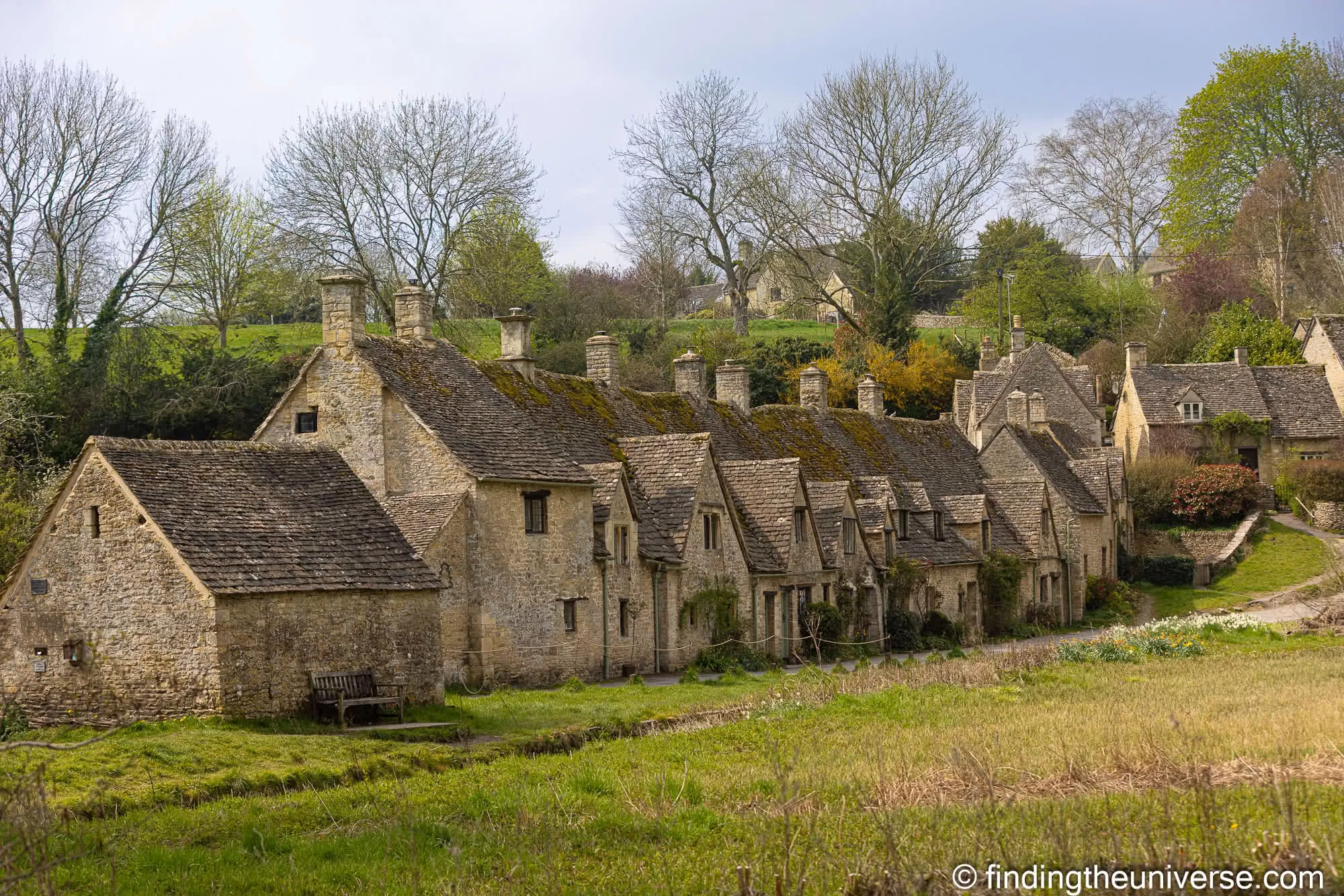 Arlington Row cottages at Bibury in the Cotswolds