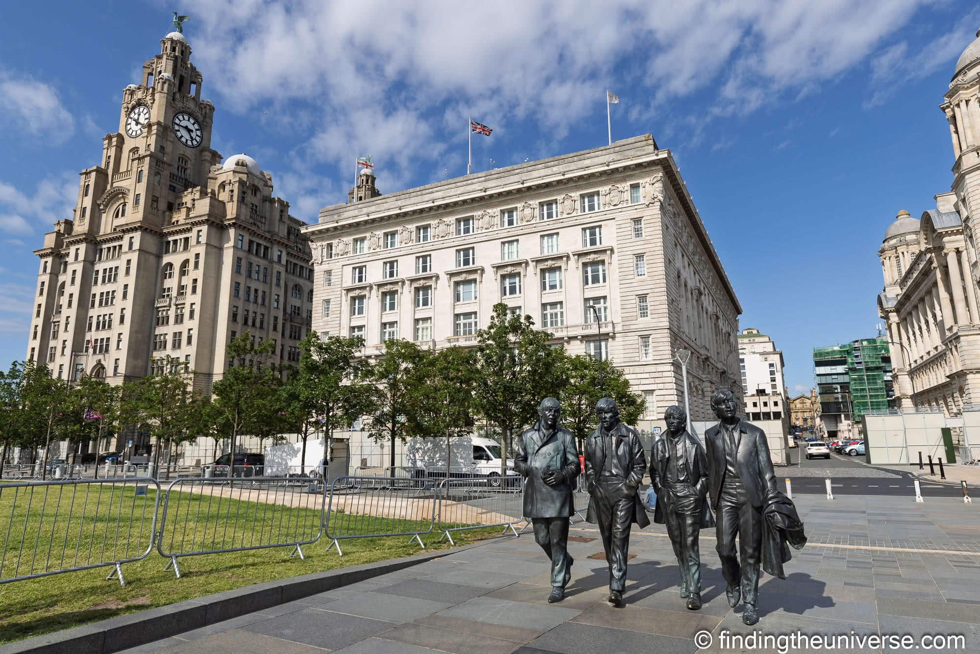 Beatles Statue Pier Head Liverpool by Laurence Norah