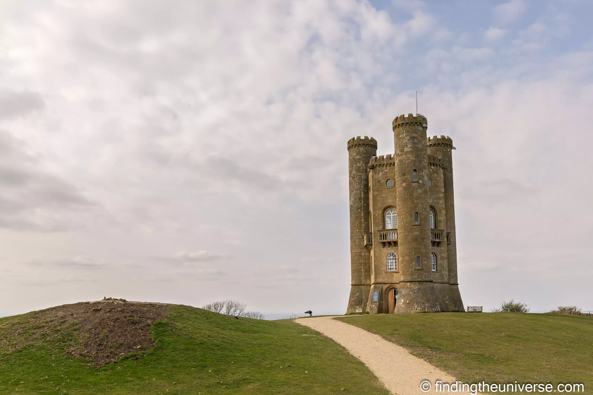 Broadway Tower on the Cotswold escarpment