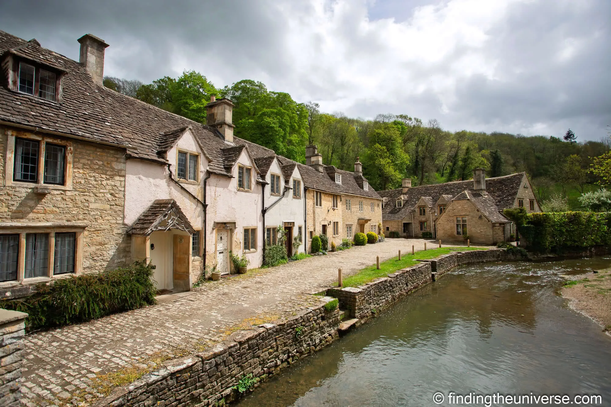 Castle Combe cottages beside the By Brook