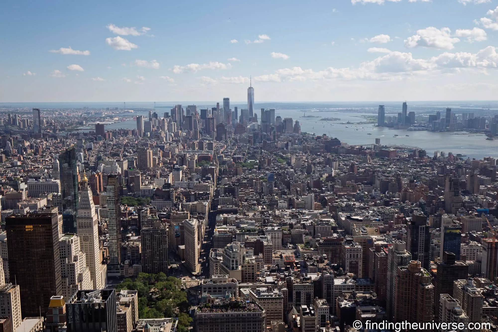 Downtown from the Empire State Building 86th floor