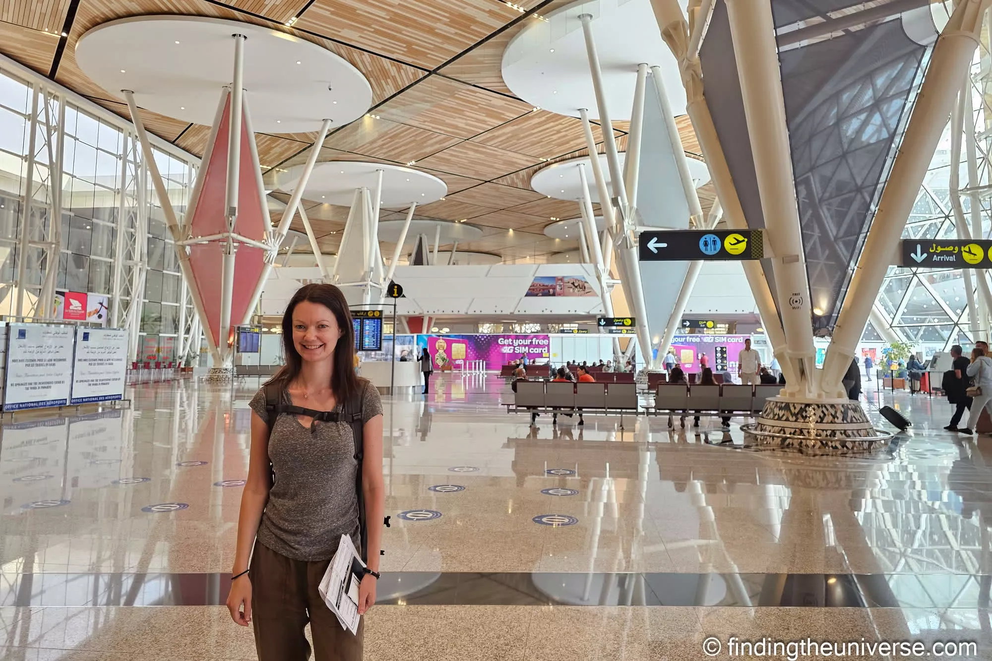 Jess at airport