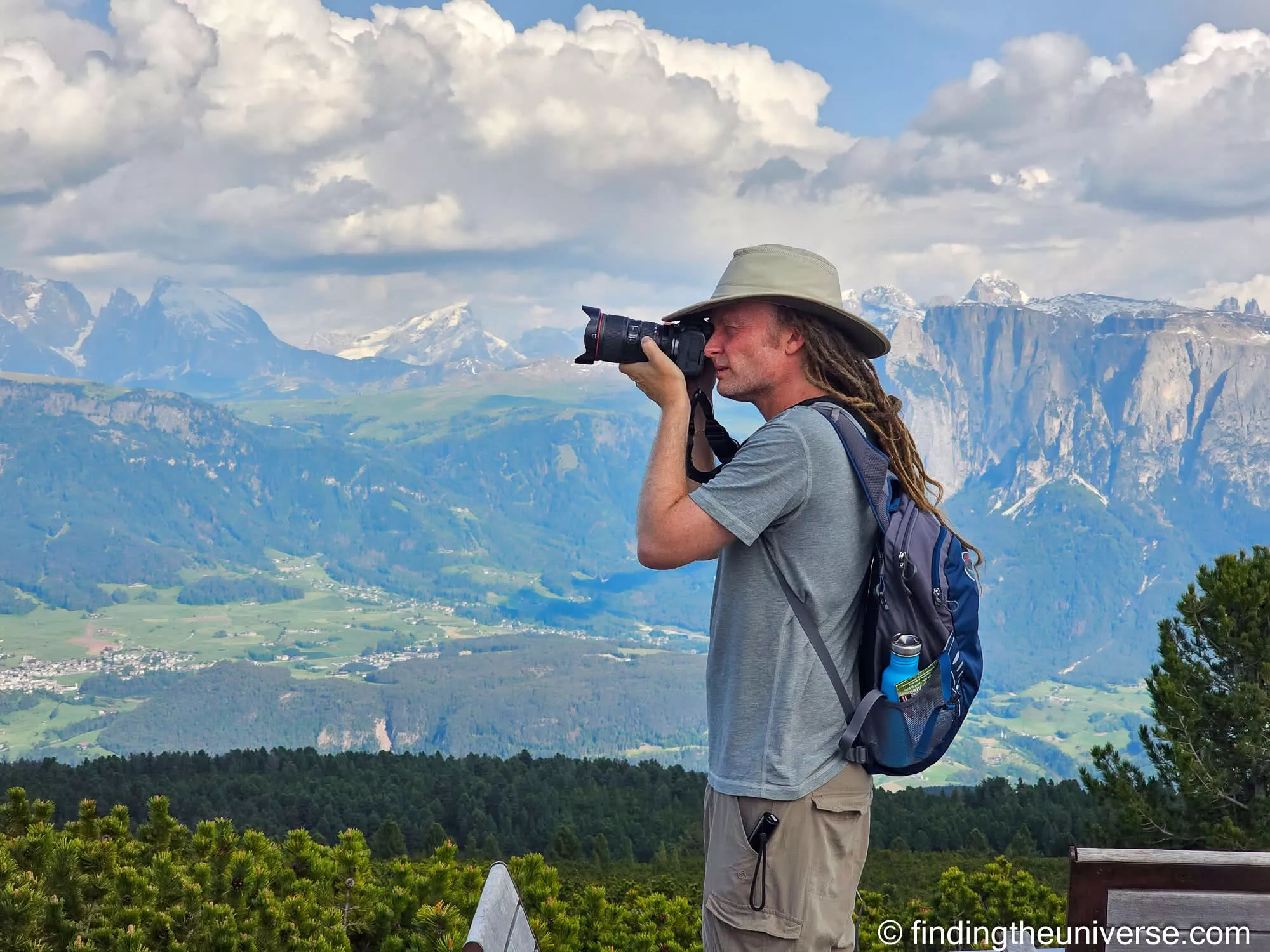 Laurence with Osprey daypack by Laurence Norah