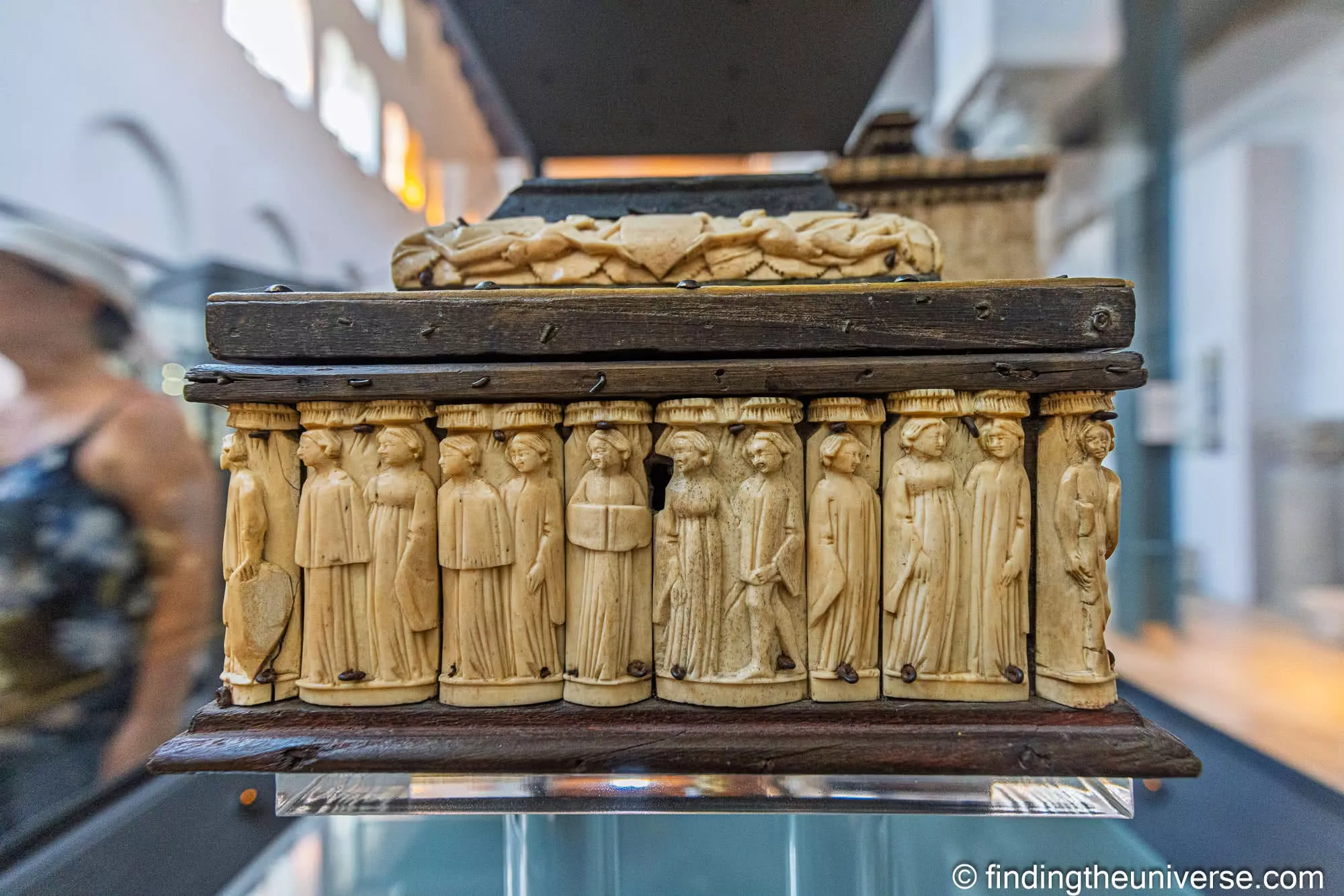 Carved artefacts on display in Amalfi cathedral's basilica museum