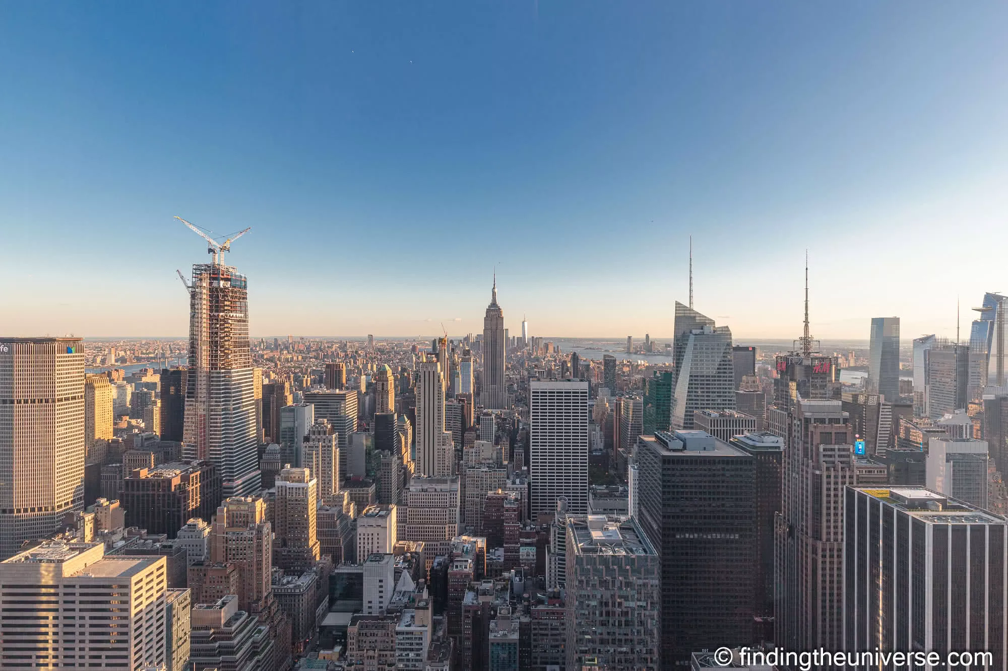 The southward view from Top of the Rock