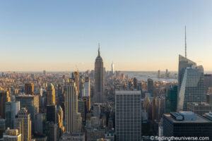 Top of the Rock in the evening light, looking south over midtown