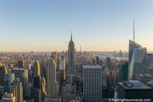 Top of the Rock in the evening light, looking south over midtown