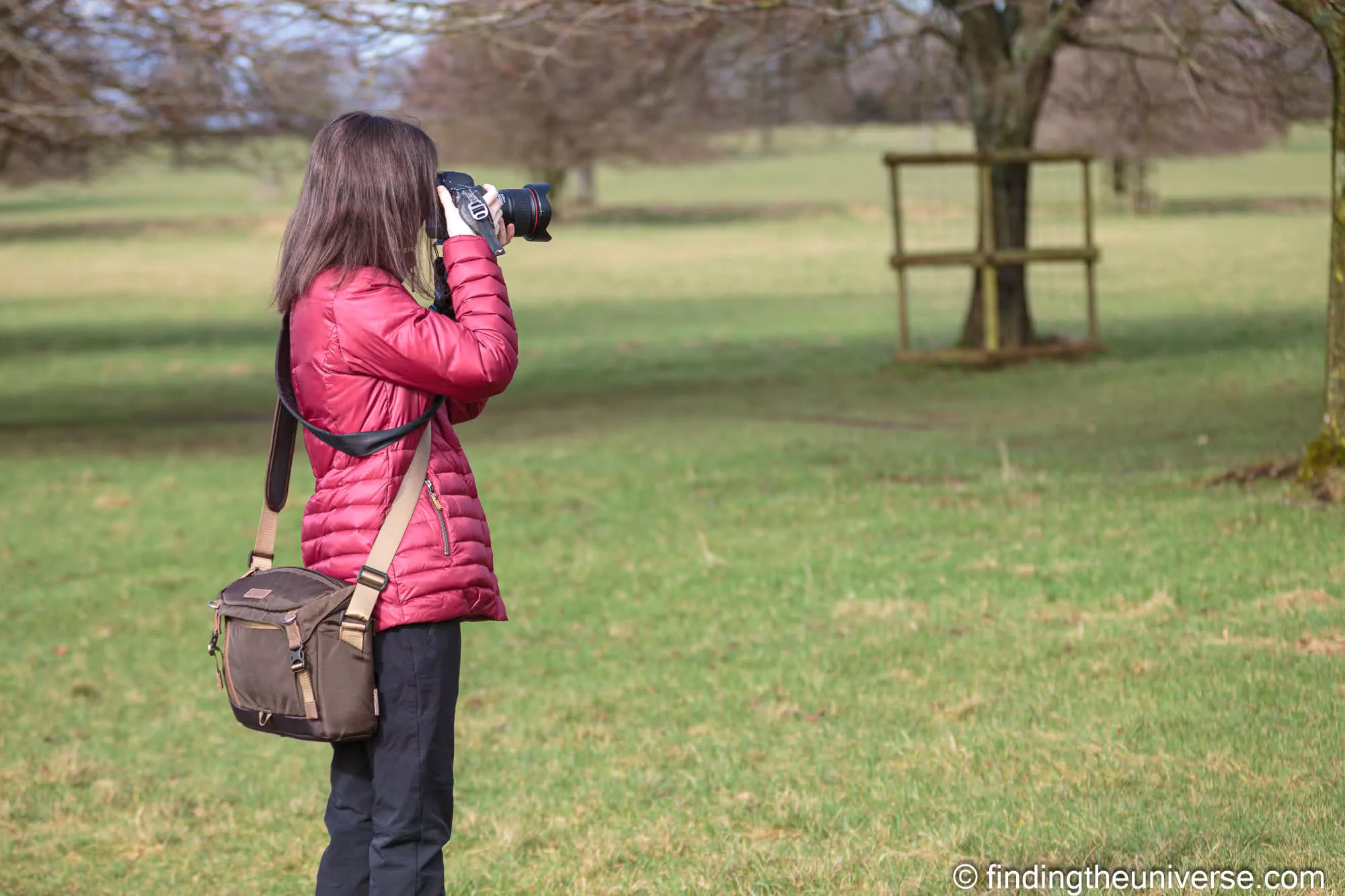 jess with Vanguard sling bag by Laurence Norah