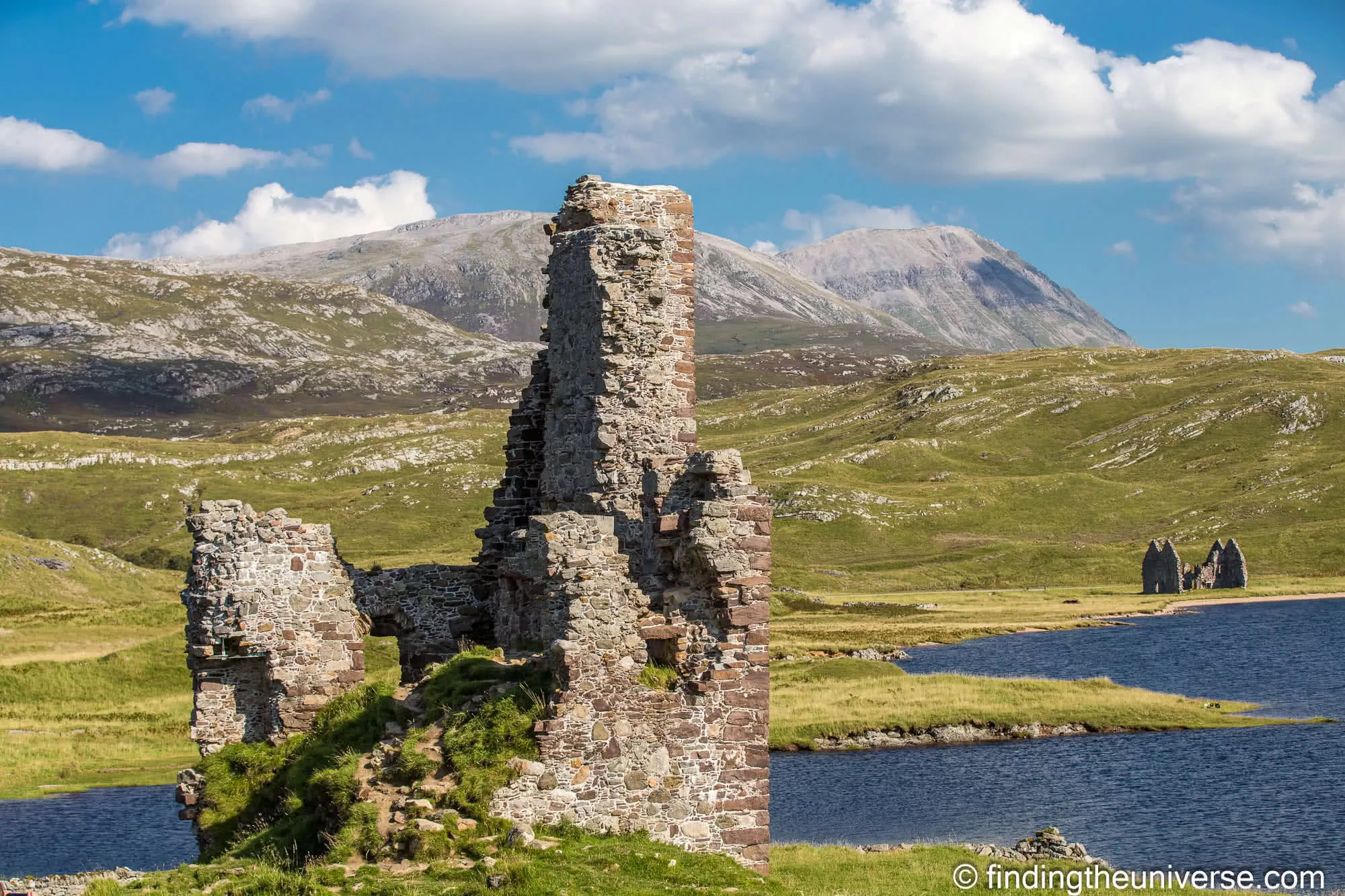 Ardvreck Castle ruin on Loch Assynt
