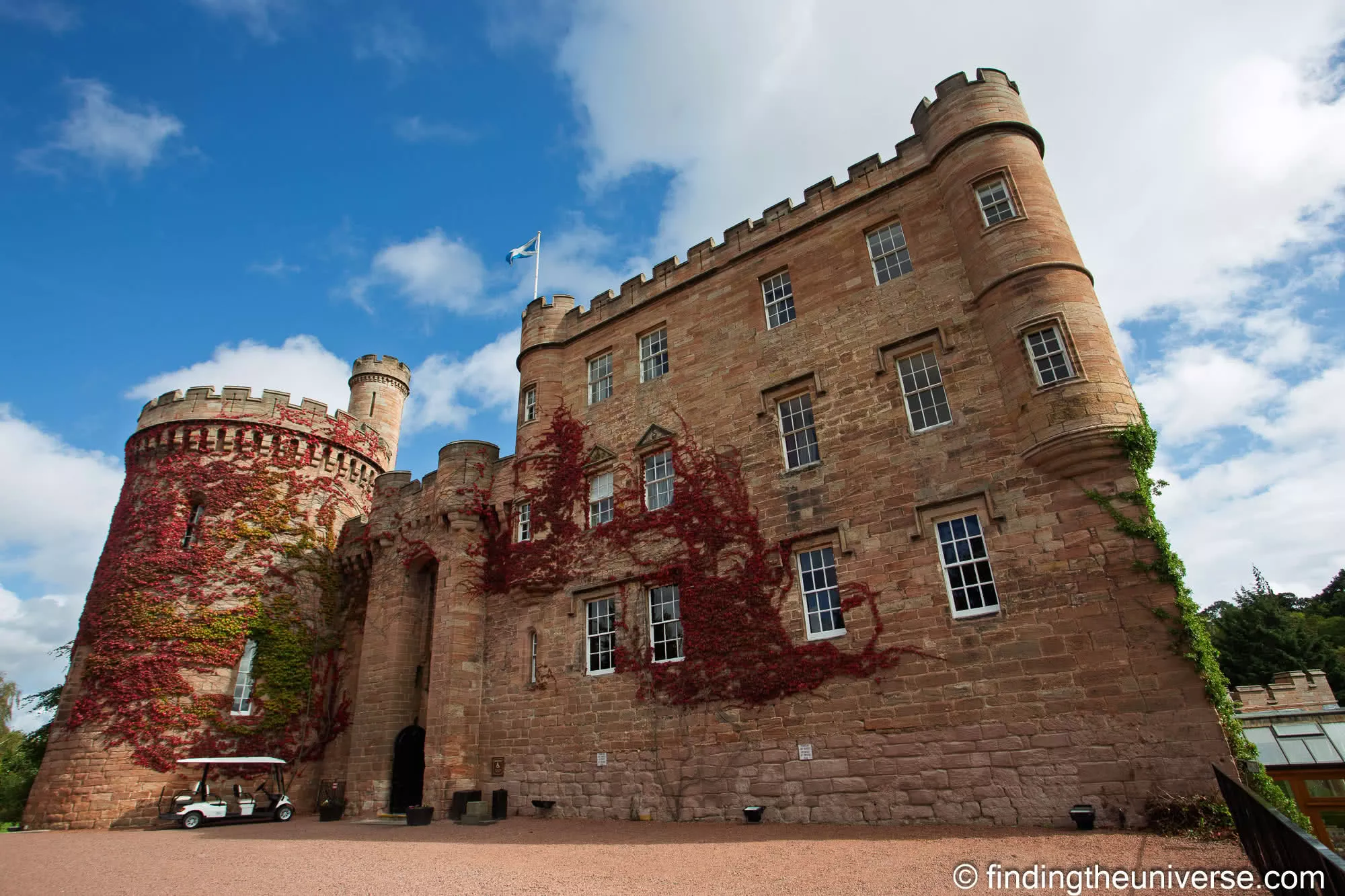 Dalhousie Castle in autumn colour