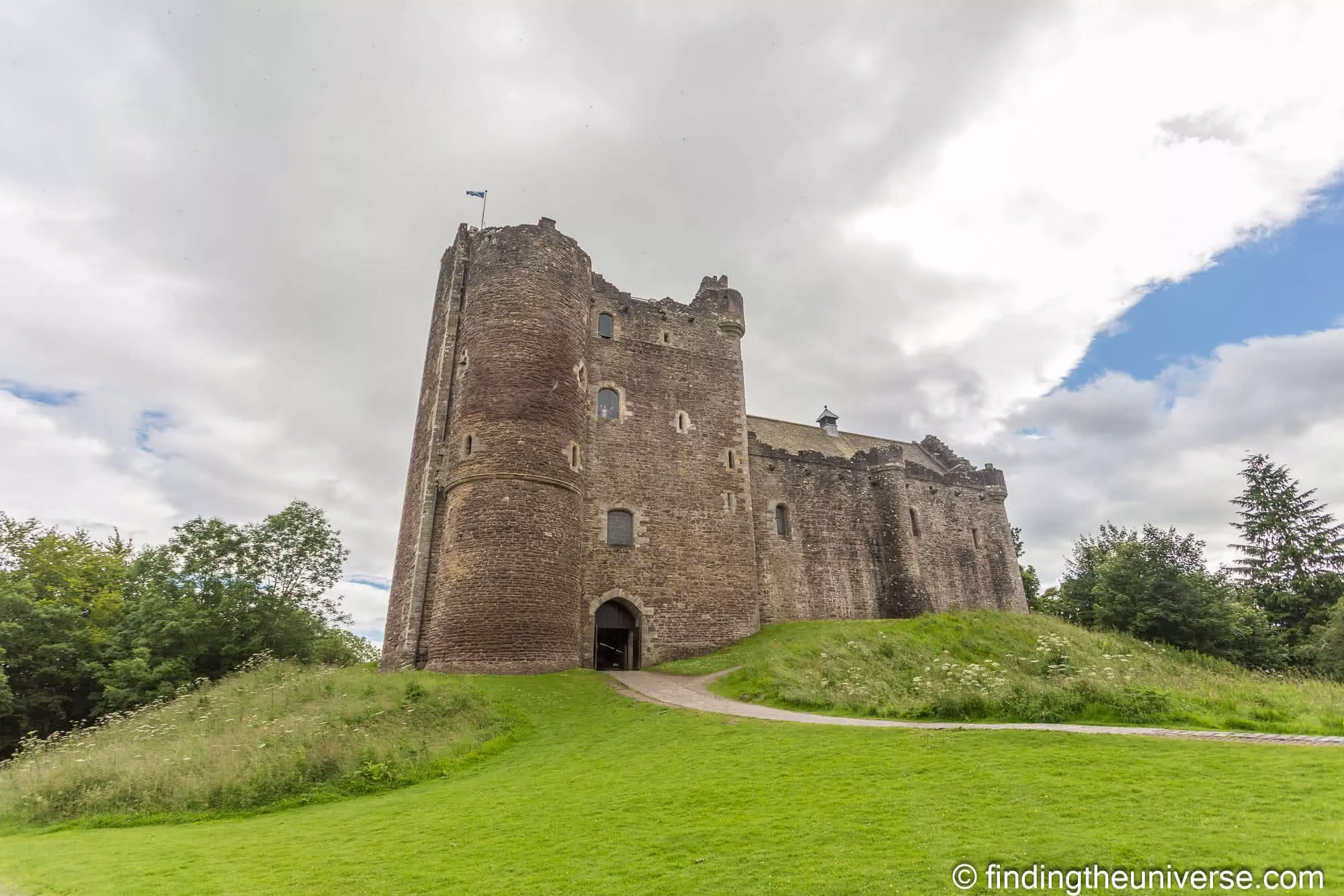 Doune Castle from the meadow