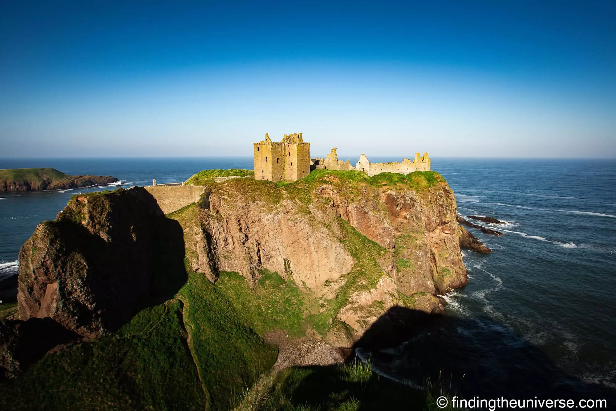 Dunnottar Castle on its headland above the North Sea