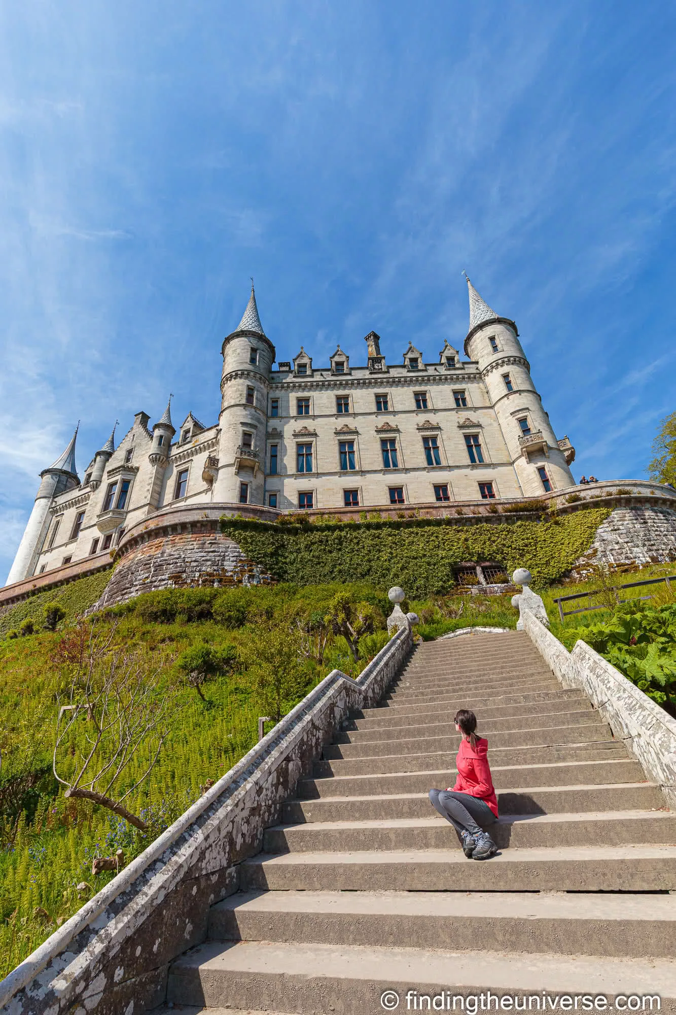 Dunrobin Castle from the garden steps