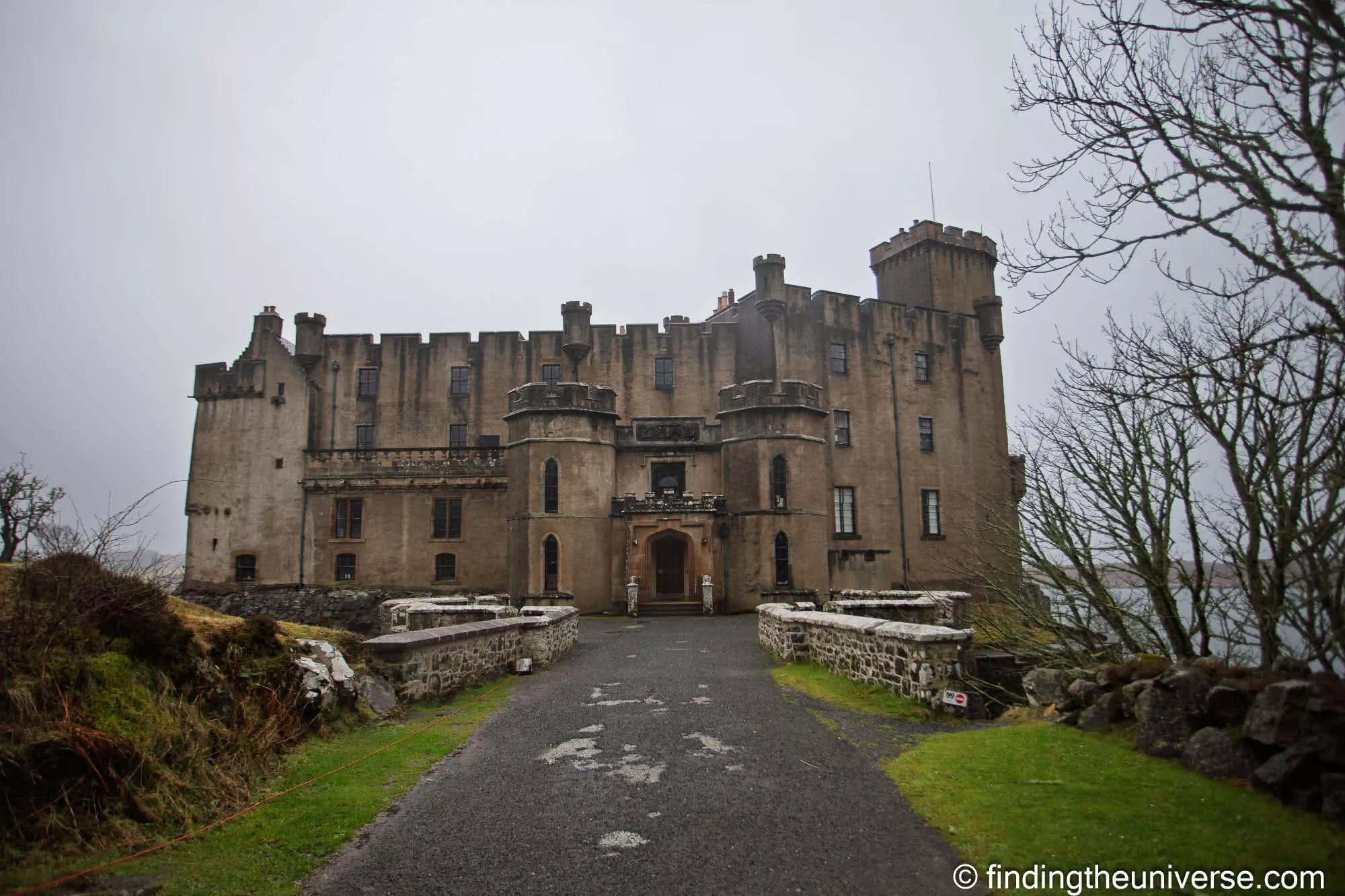 Dunvegan Castle from the drive