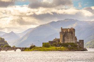 Eilean Donan Castle across the loch