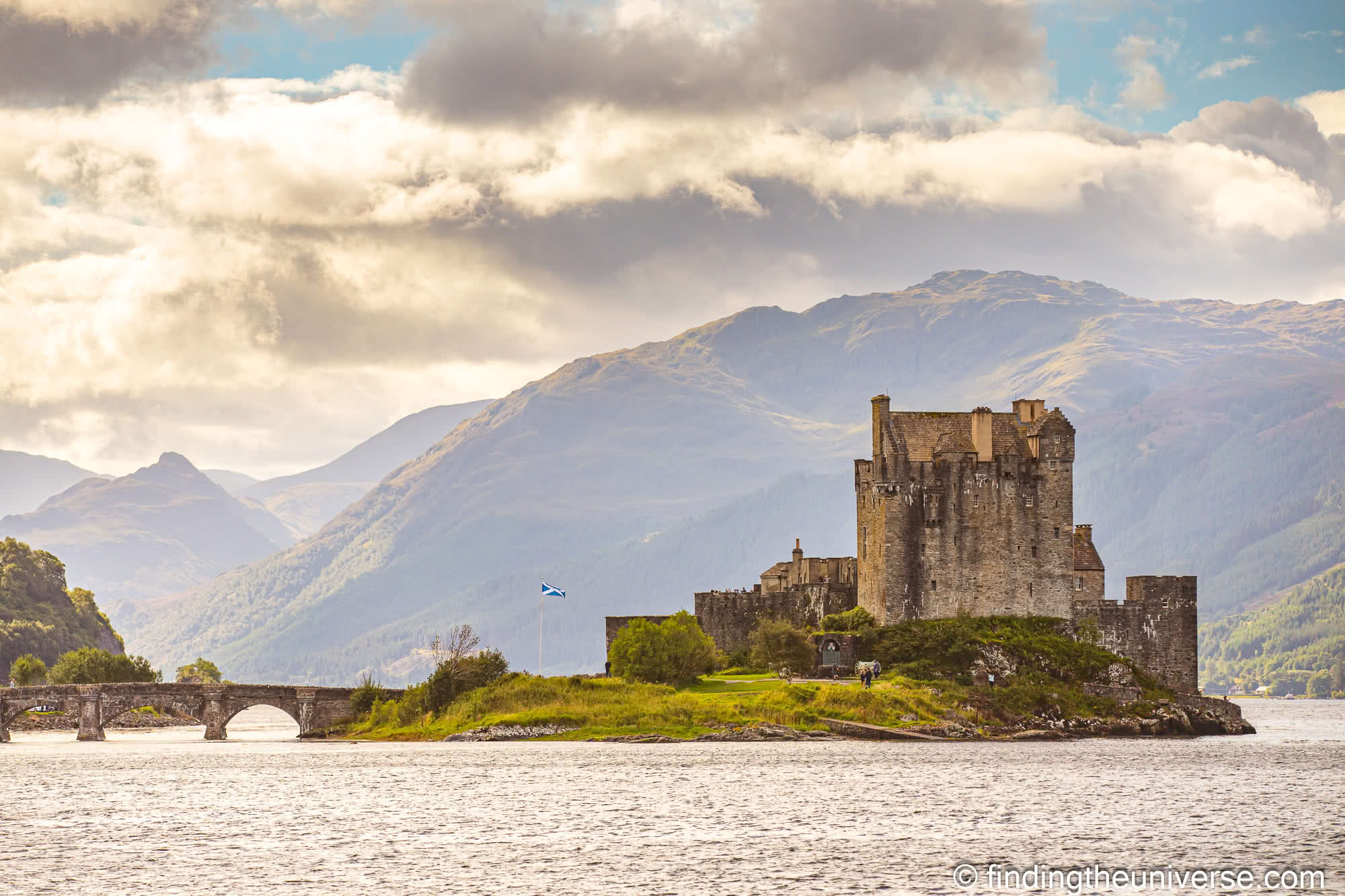 Eilean Donan Castle across the loch