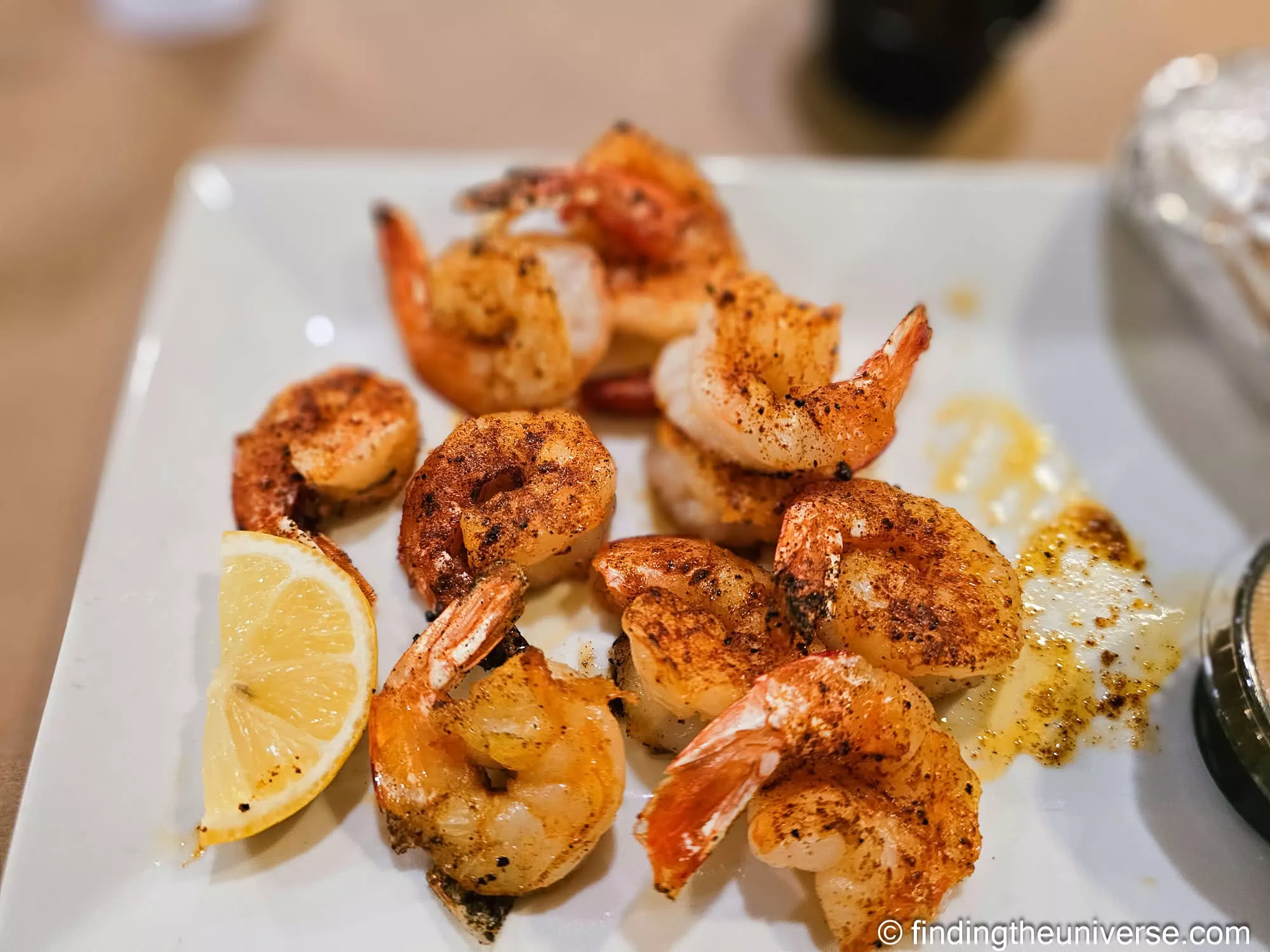 Grilled shrimp at Cotton's