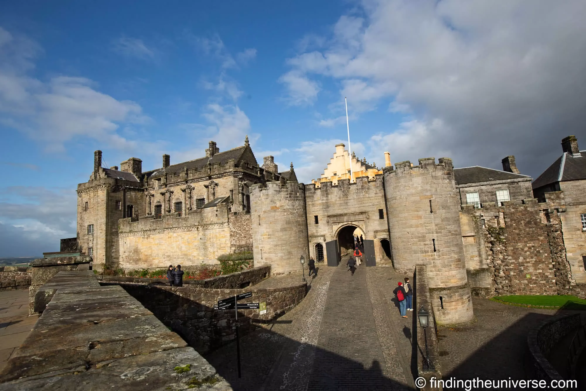 Inside the forework at Stirling Castle