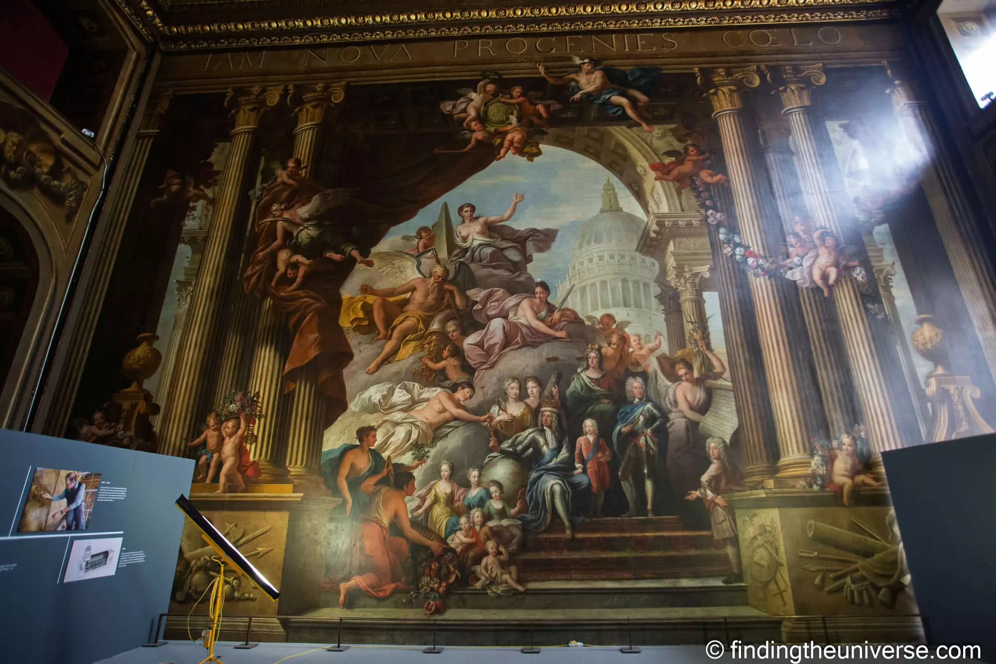 Painted Hall Upper Hall during restoration