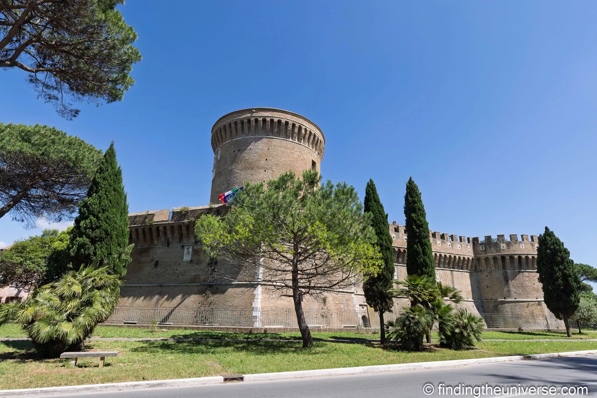 The castle of Julius II at Ostia Antica