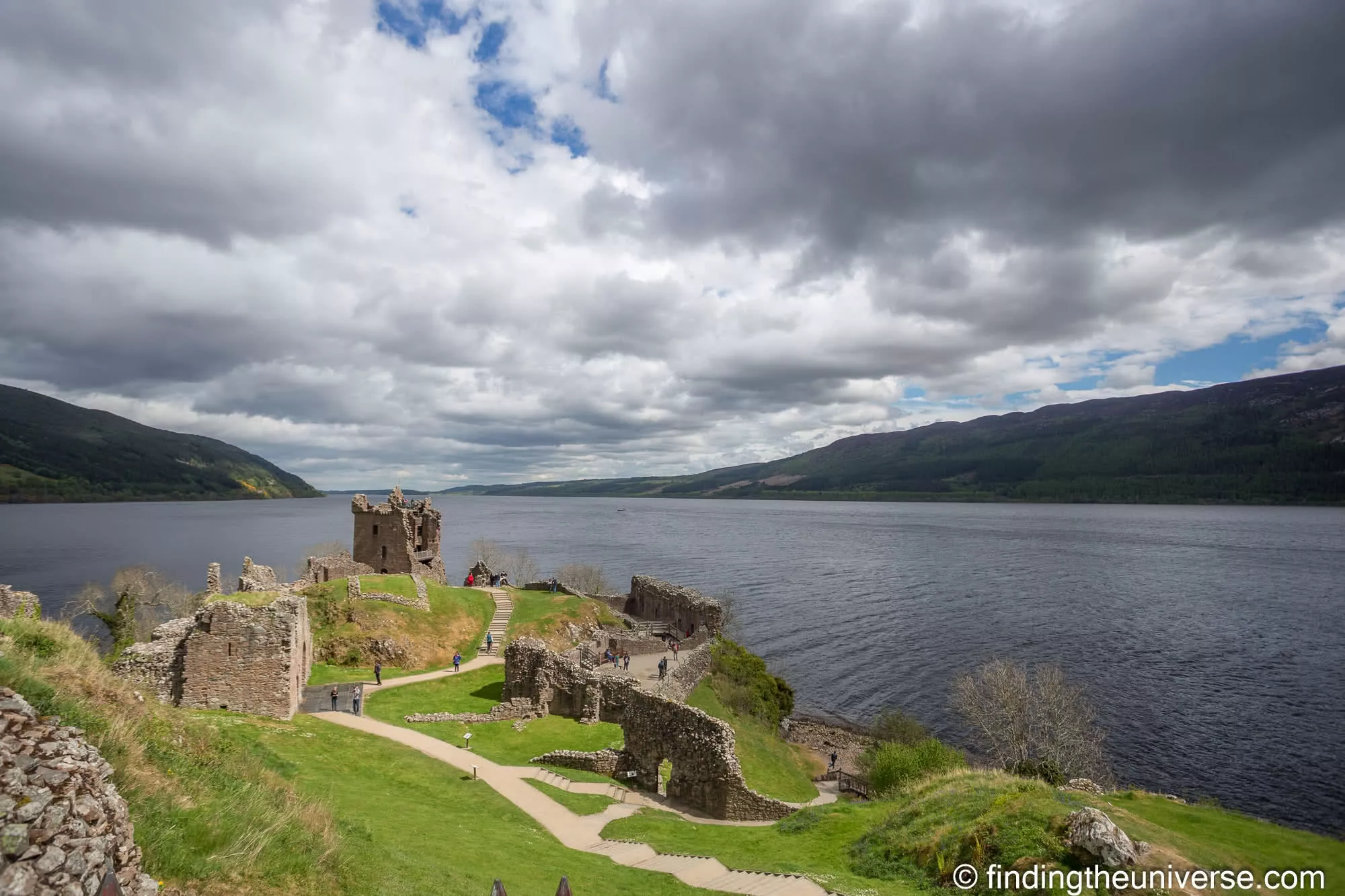 Urquhart Castle under a big sky